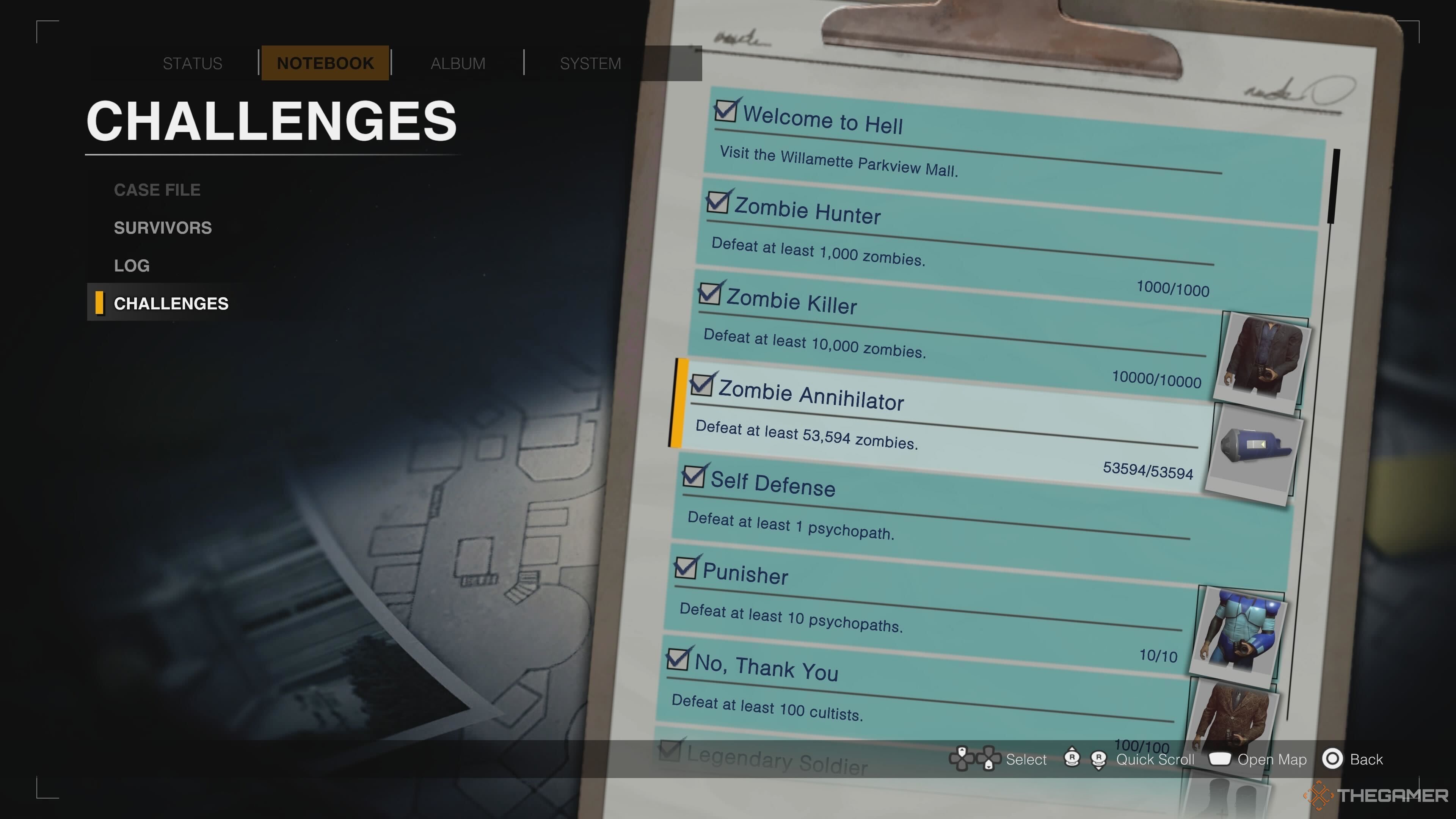 The Zombie Annihilator challenge in Dead Rising Deluxe Remaster.