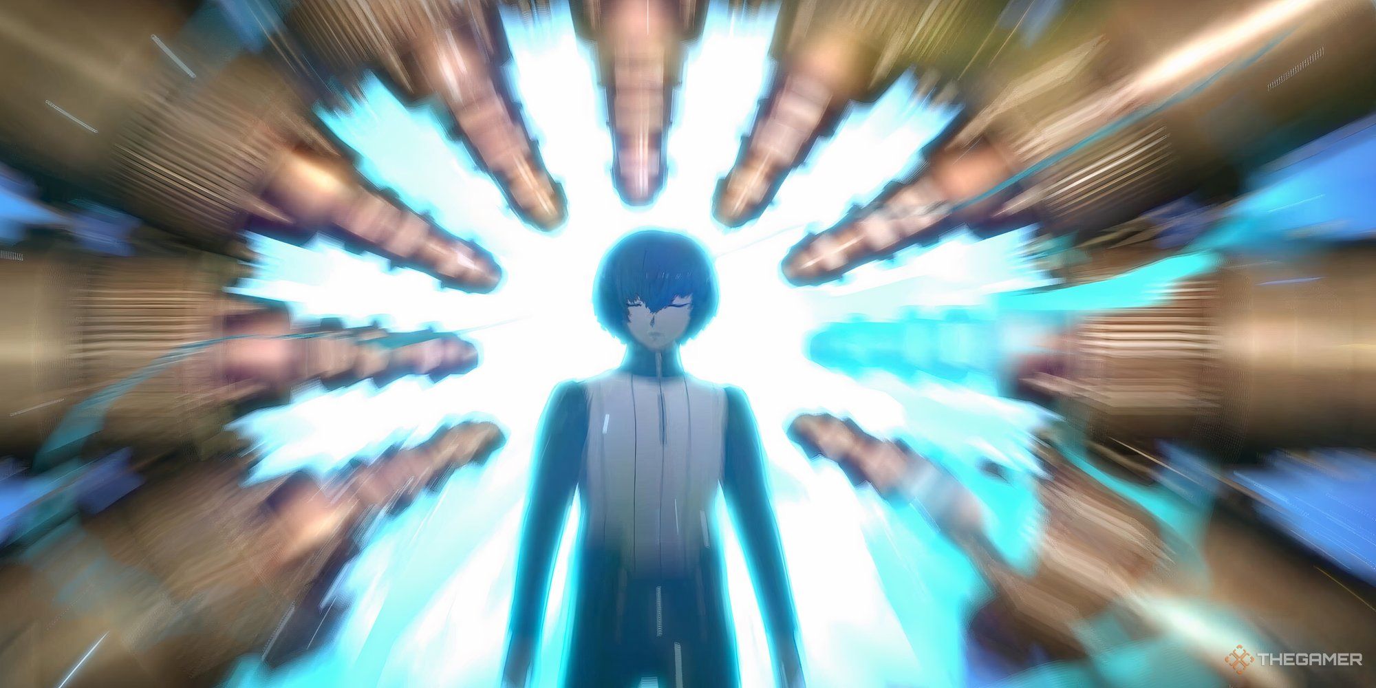 Feature image of Metaphor ReFantazio's protagonist engaging in the fast travel warp function.