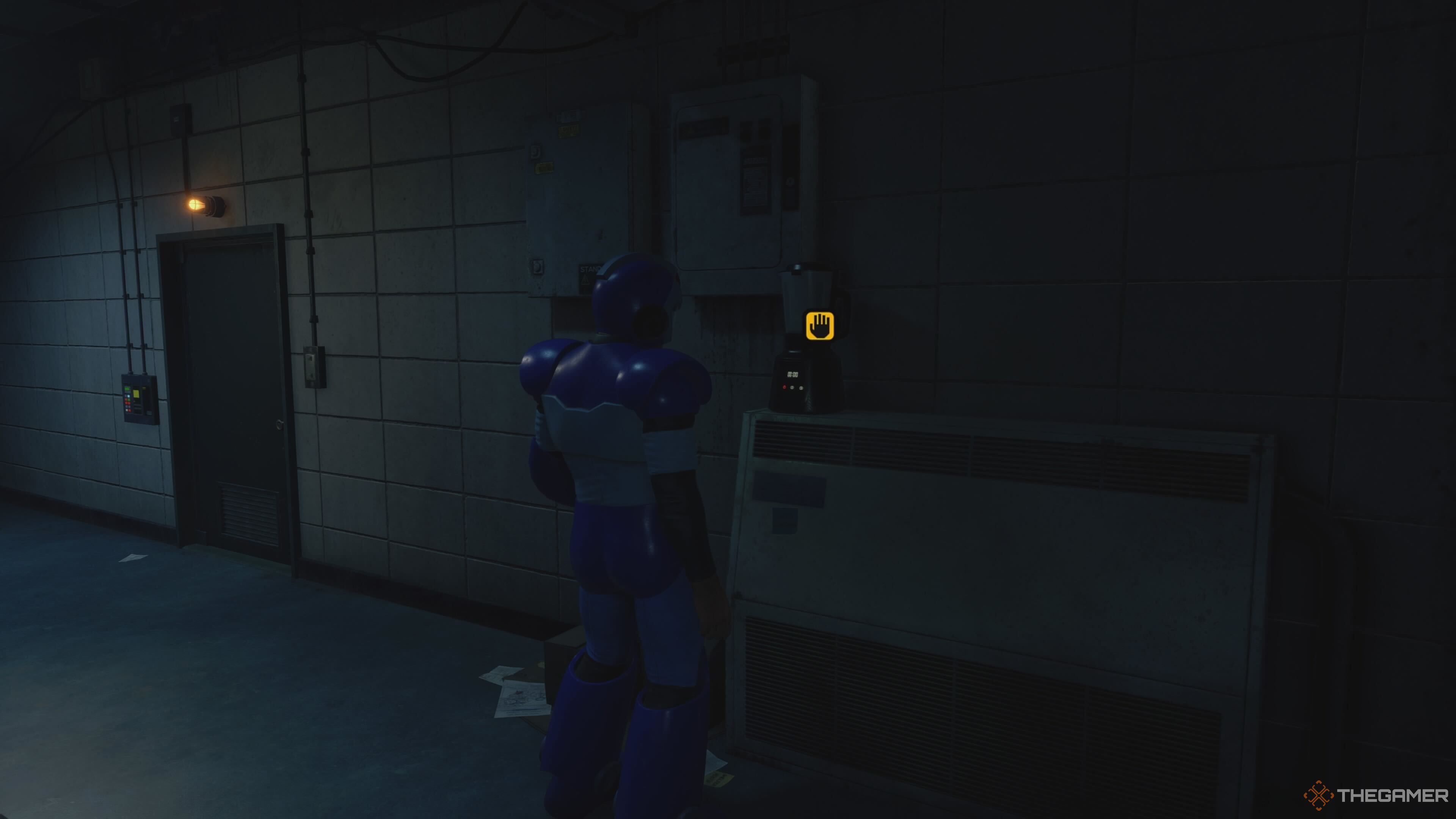 The Security Room blender in Dead Rising Deluxe Remaster.
