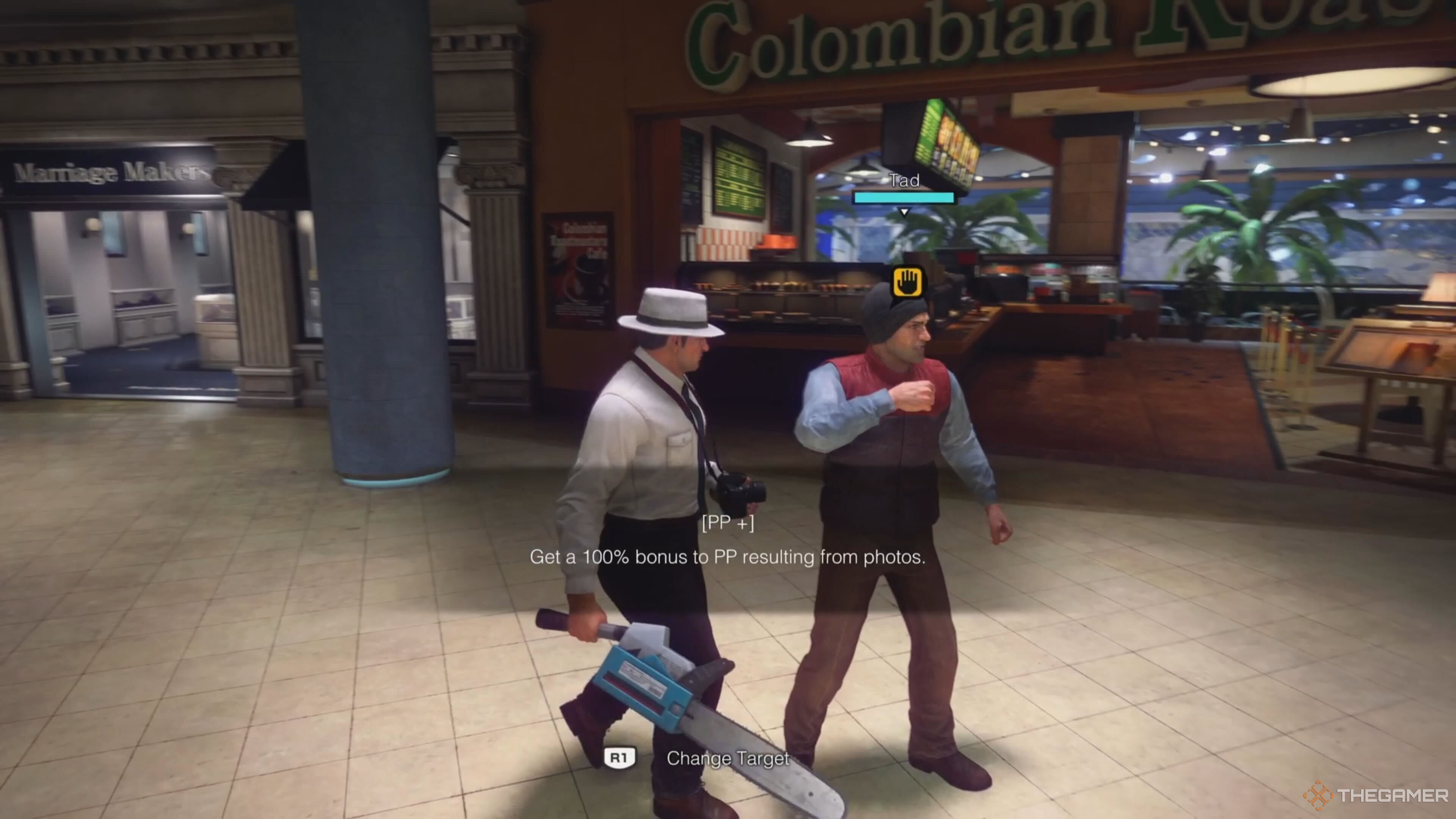 Frank next to Kent's Camera 2 book in Dead Rising Deluxe Remaster.