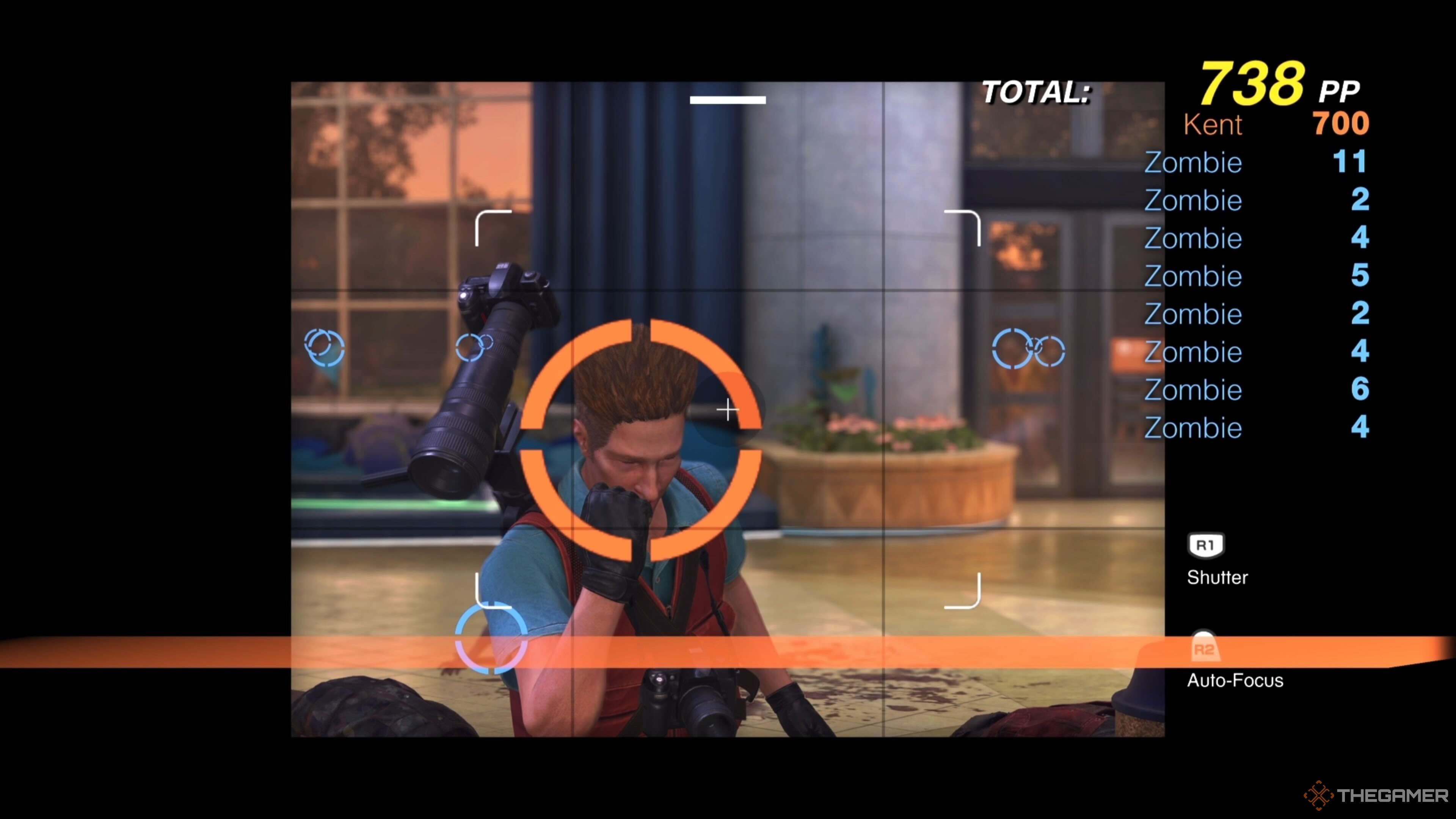 Kent doing his "cool pose" in Dead Rising Deluxe Remaster.