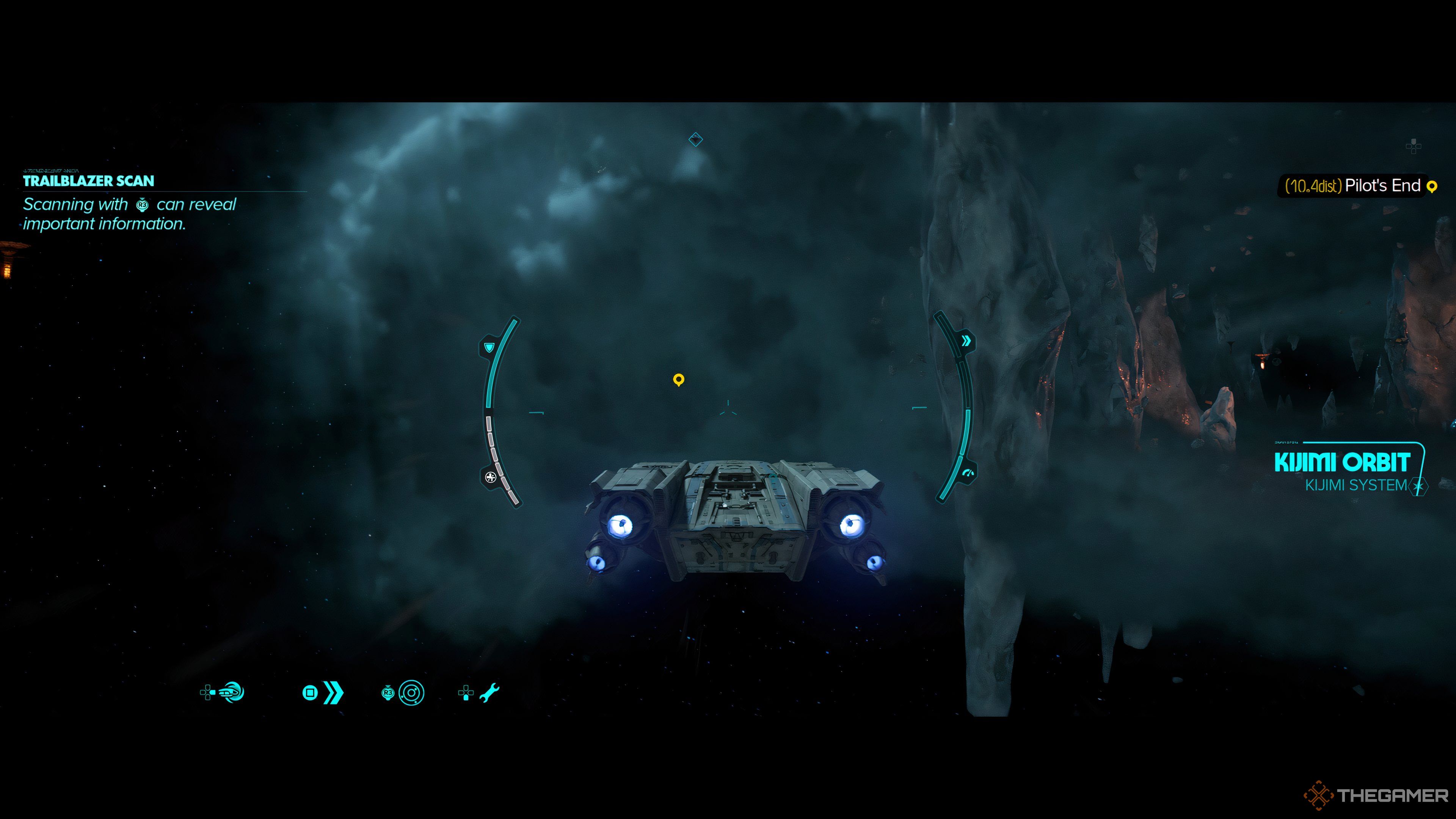 Heading Into Asteroid Field To Look For Rooker's Homing Beacon In Star Wars Outlaws.