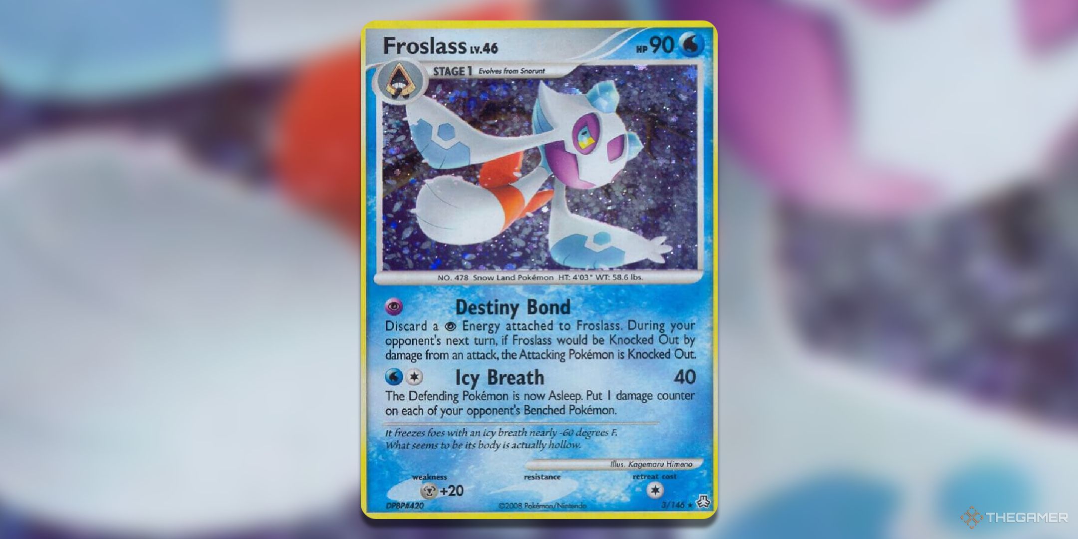 Legends Awakened Froslass Pokemon TCG Card Art.