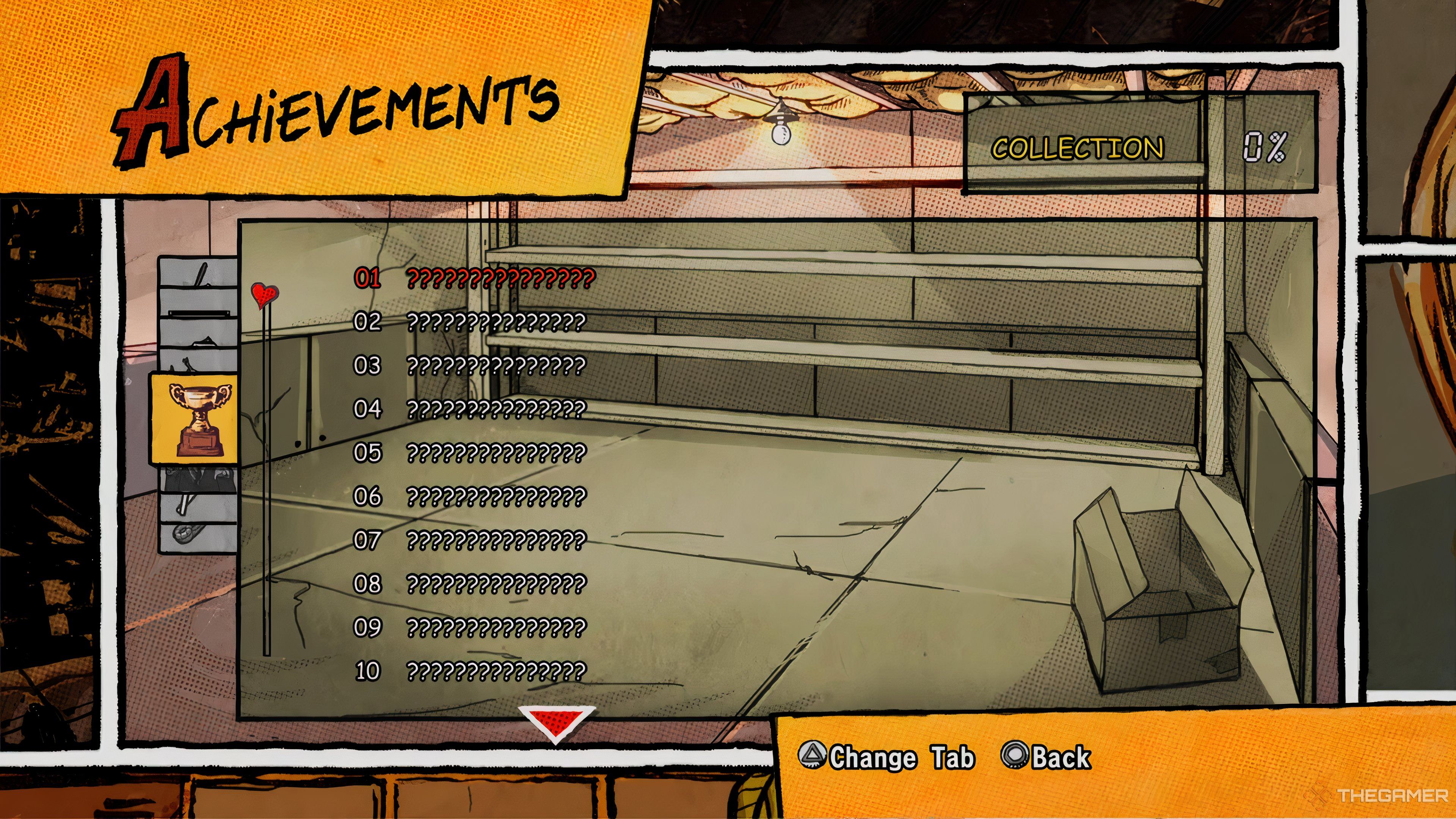 In-game achievements list in Lollipop Chainsaw: RePop.