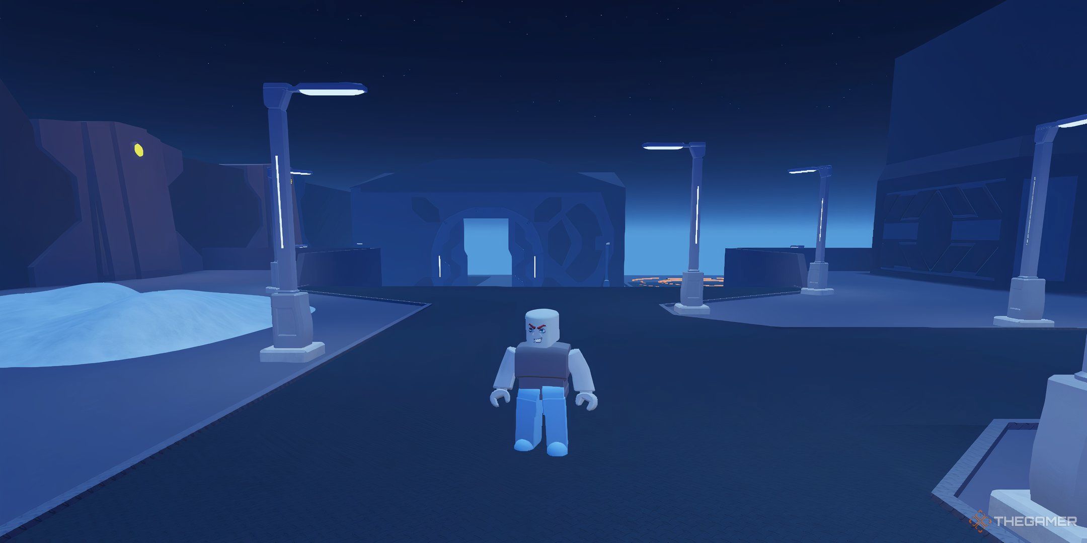 a player in Murder Drones Tower Defense on Roblox