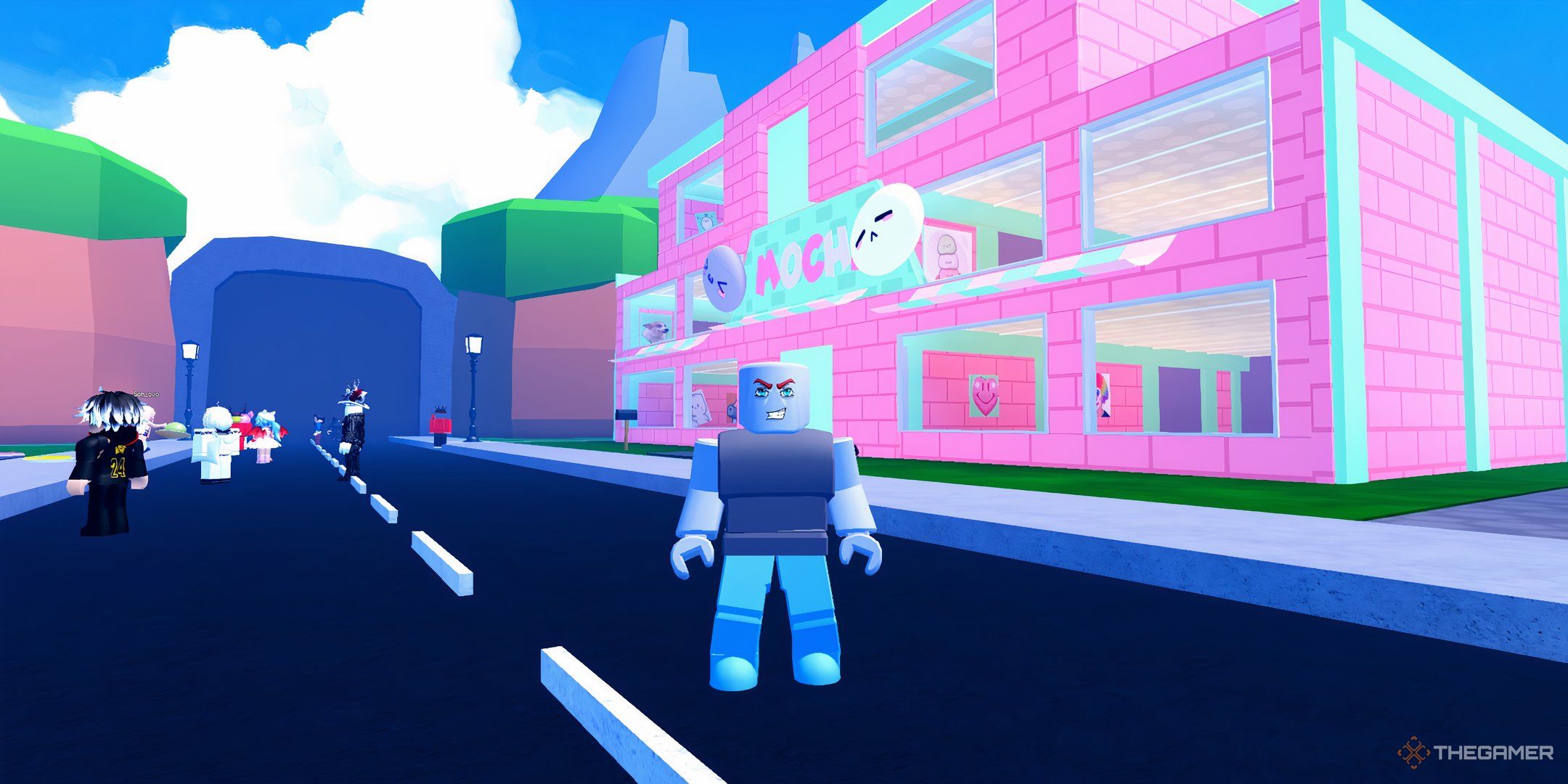 a player in Prove Mom Wrong by Selling Mochi on Roblox