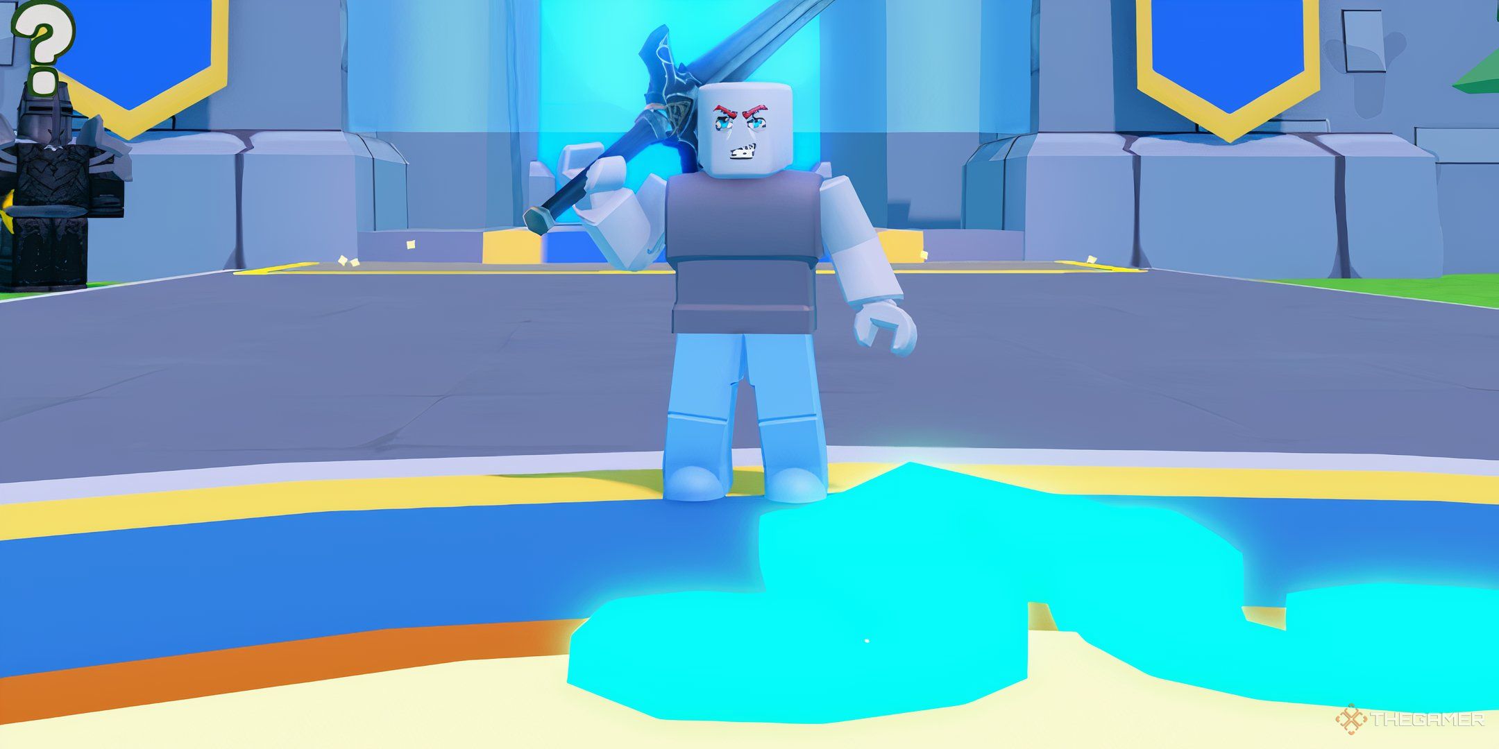 a player in Transform VS Sword Simulator on Roblox