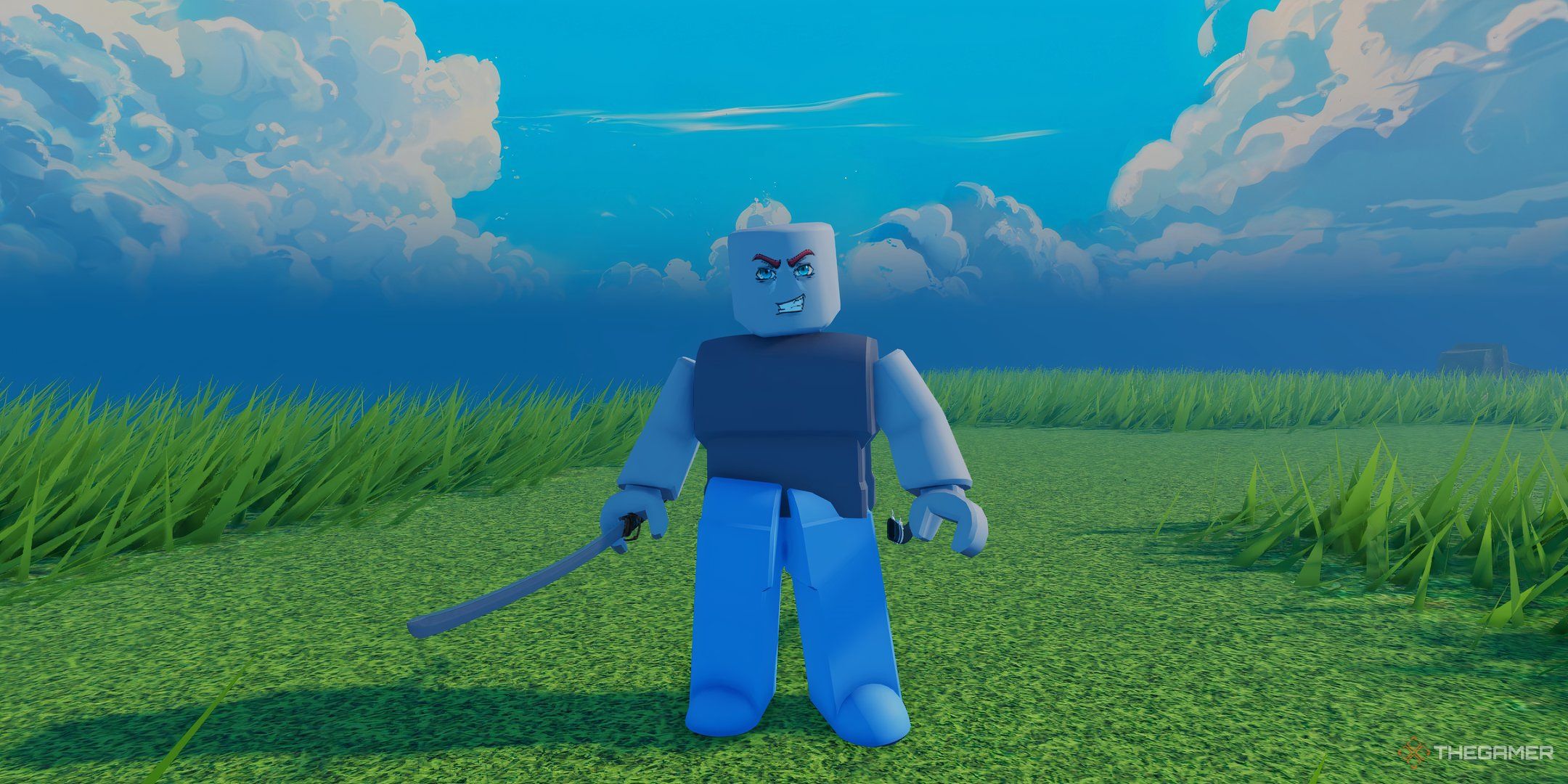 a player in Skyfall Brawl on Roblox