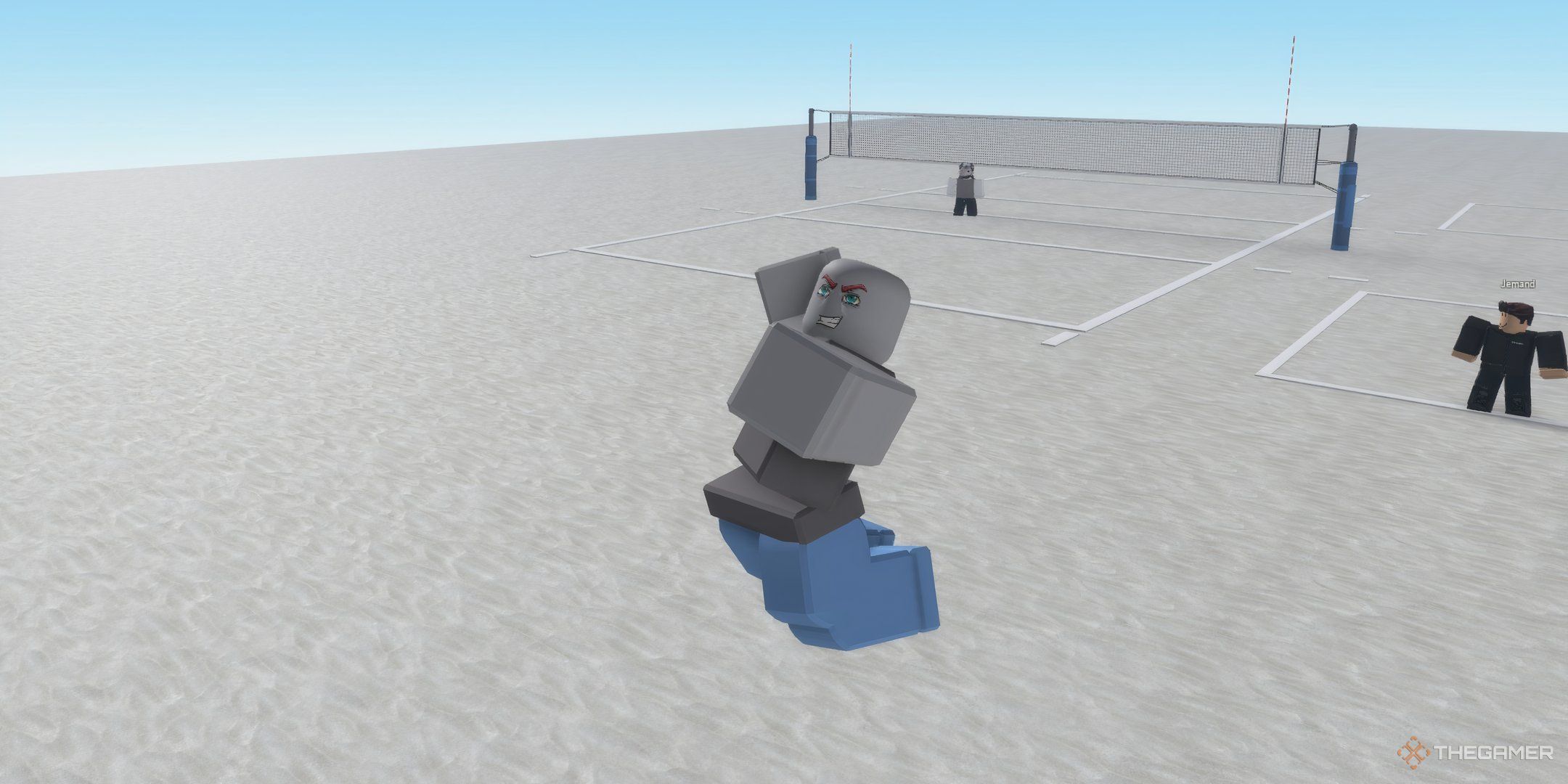 a player in Untitled Volleyball on Roblox