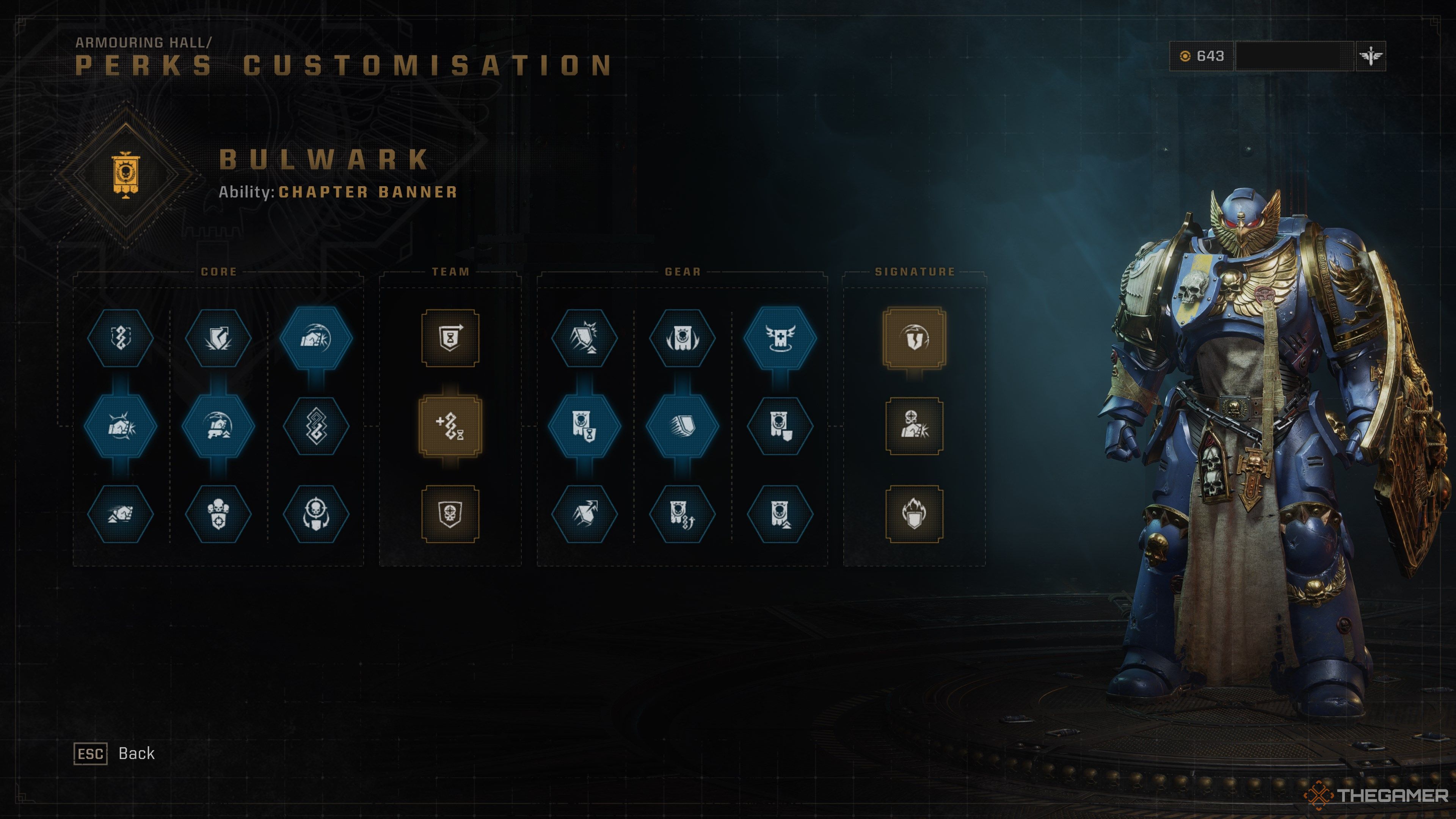 Space Marine 2 Bulwark Class Perks