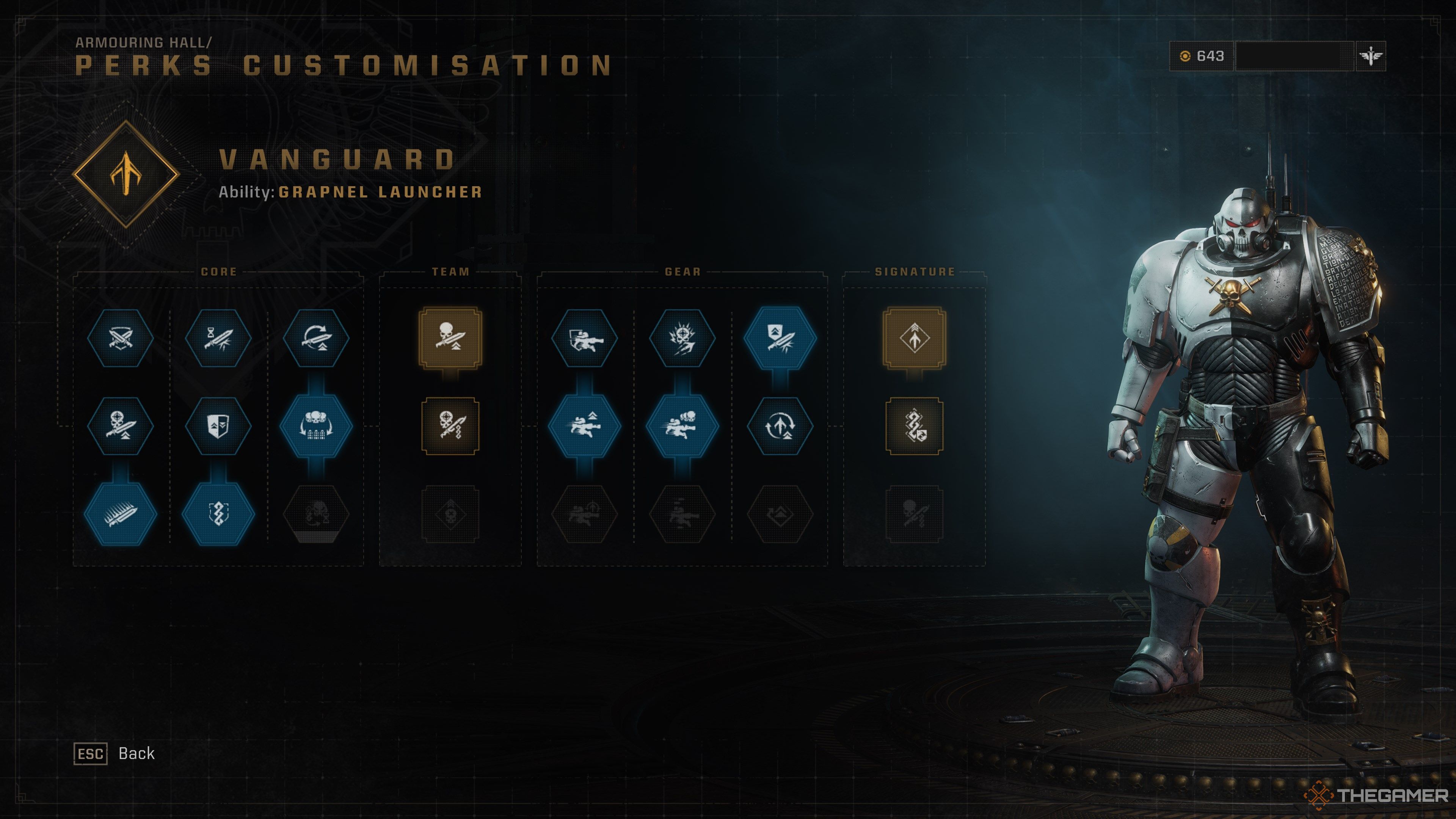 Space Marine 2 Vanguard Class Perks