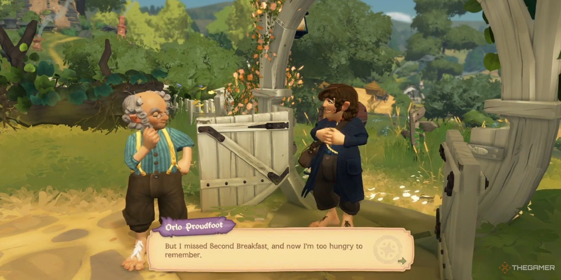 tales of the shire hobbits talking about second breakfast