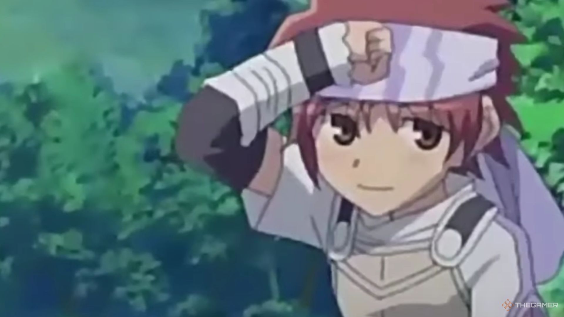 Kyle is working in the fields in Rune Factory 2.