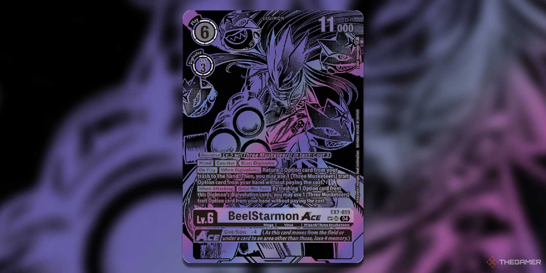Beelstarmon ACE Textured Alternate Art from EX7 Digimon Liberator.
