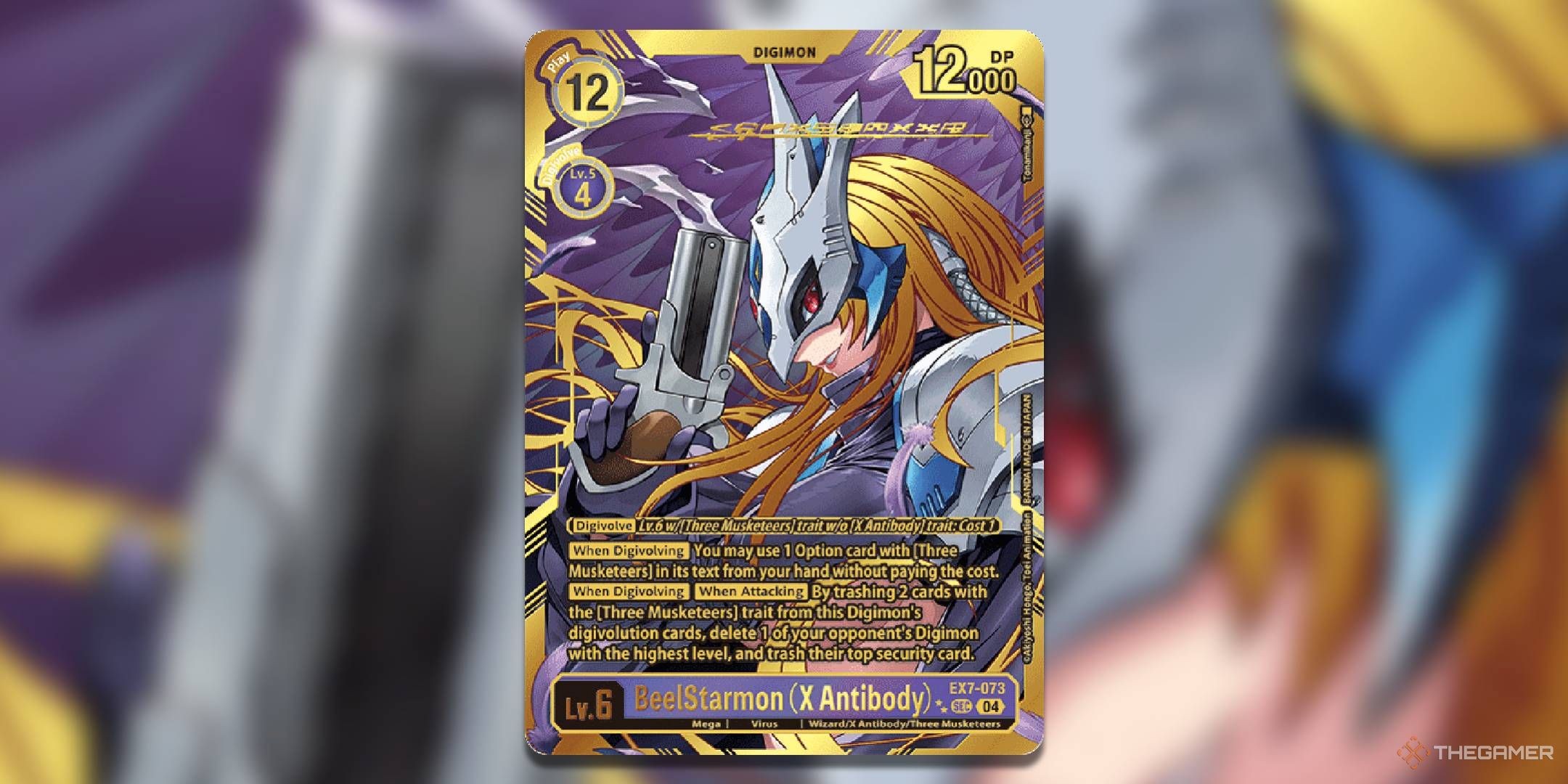 BeelStarmon (X Antibody) Textured Alternate Art from EX7 Digimon Liberator.