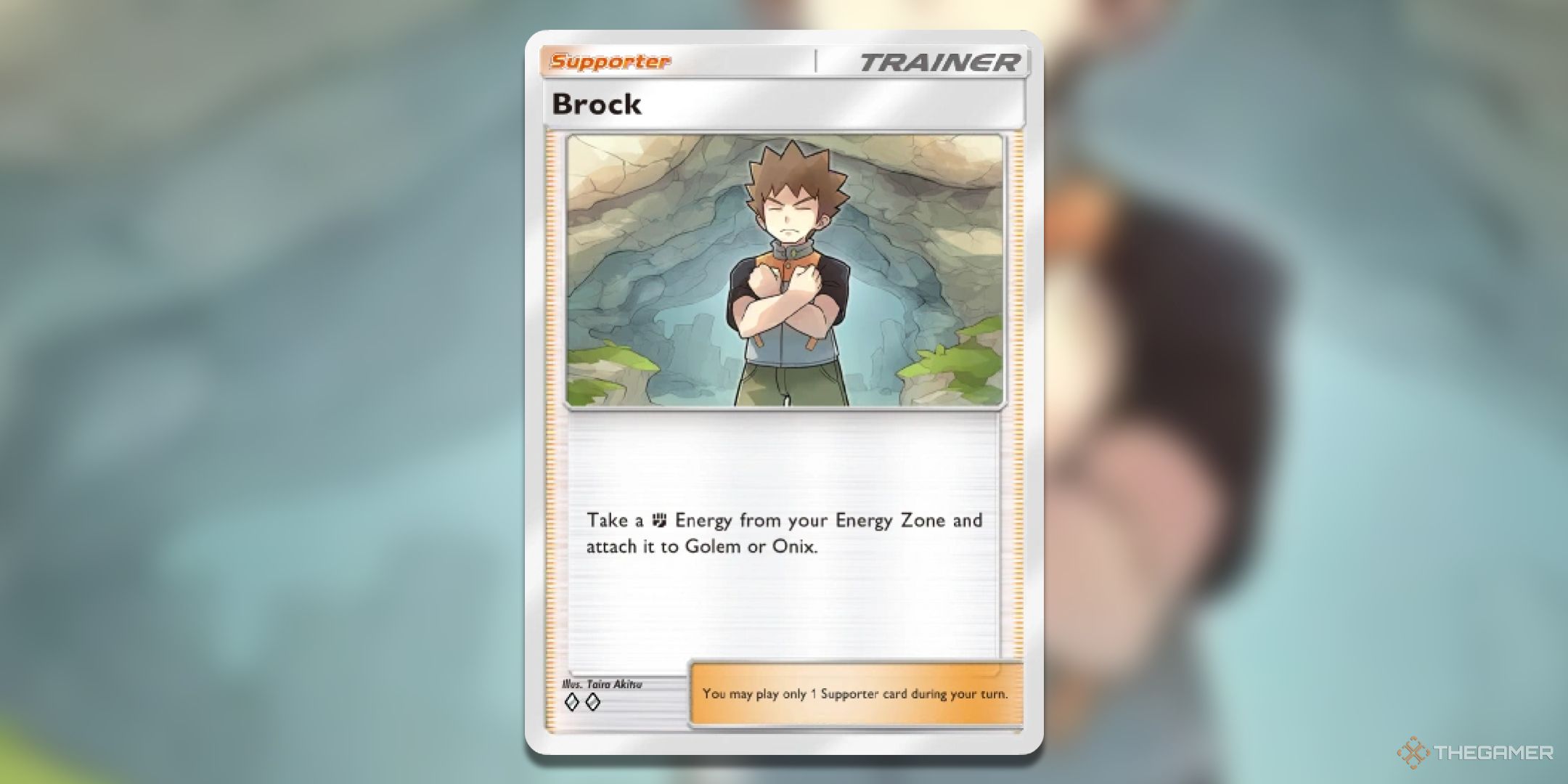 Brock Pokemon TCG Pocket Card Art.
