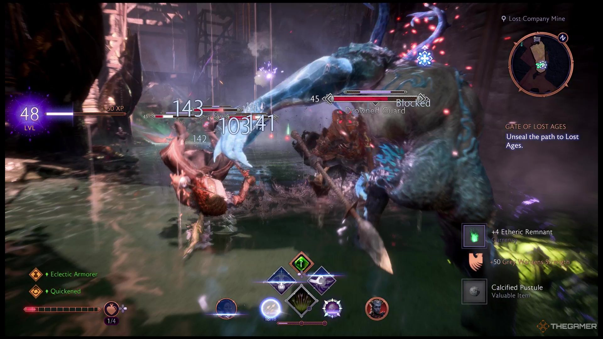Quyn Defeated During Gate Of Lost Ages In Dragon Age: The Veilguard.
