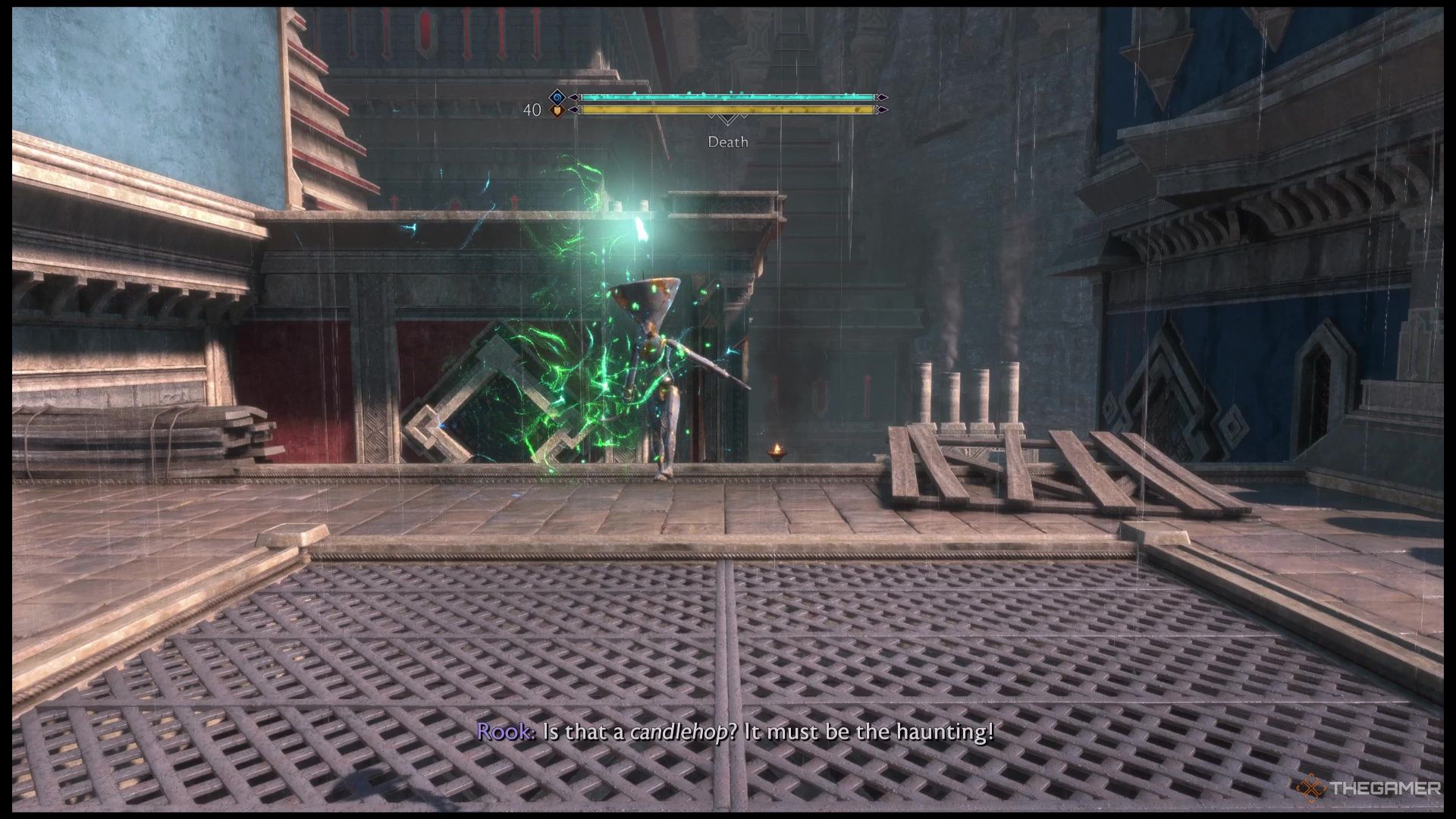 Death appears during Hauntings Deadly Playtime in Dragon Age: The Veilguard.