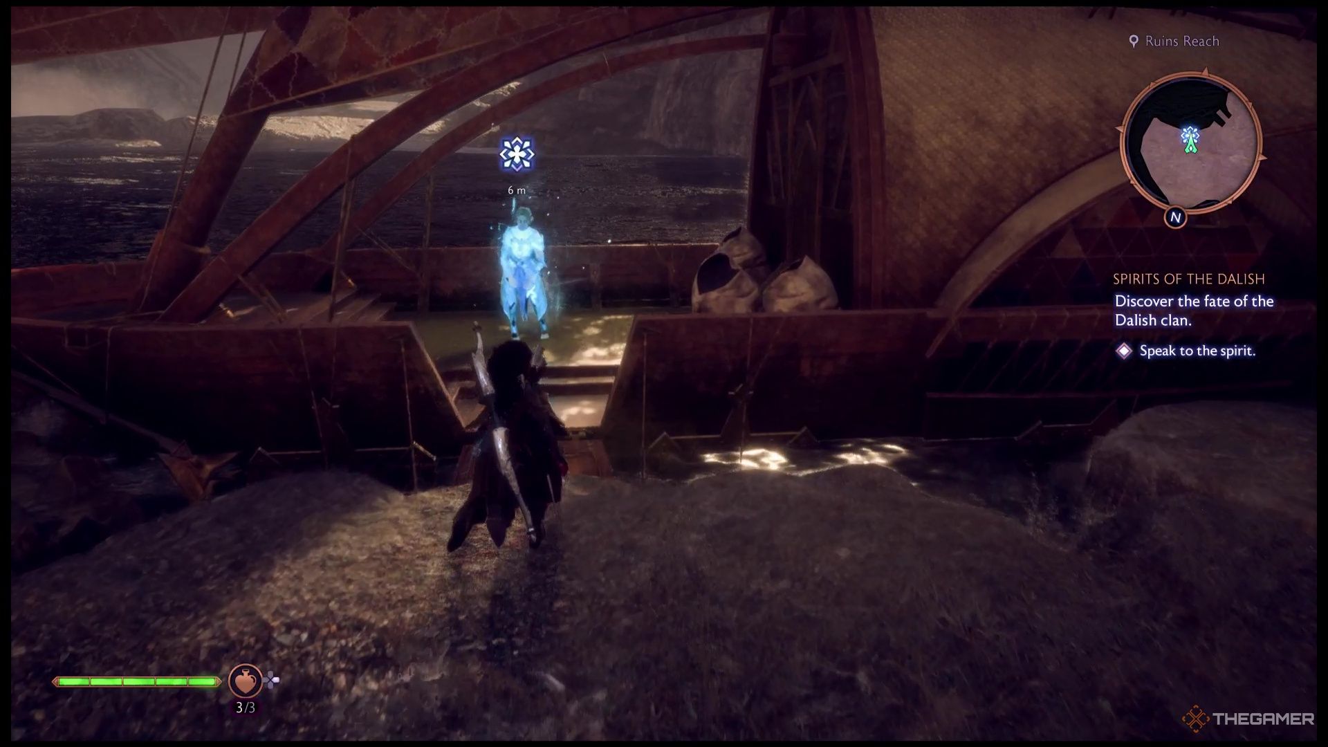 Rook returns to the Anxious Spirit during Spirits Of The Dalish in Dragon Age: The Veilguard.