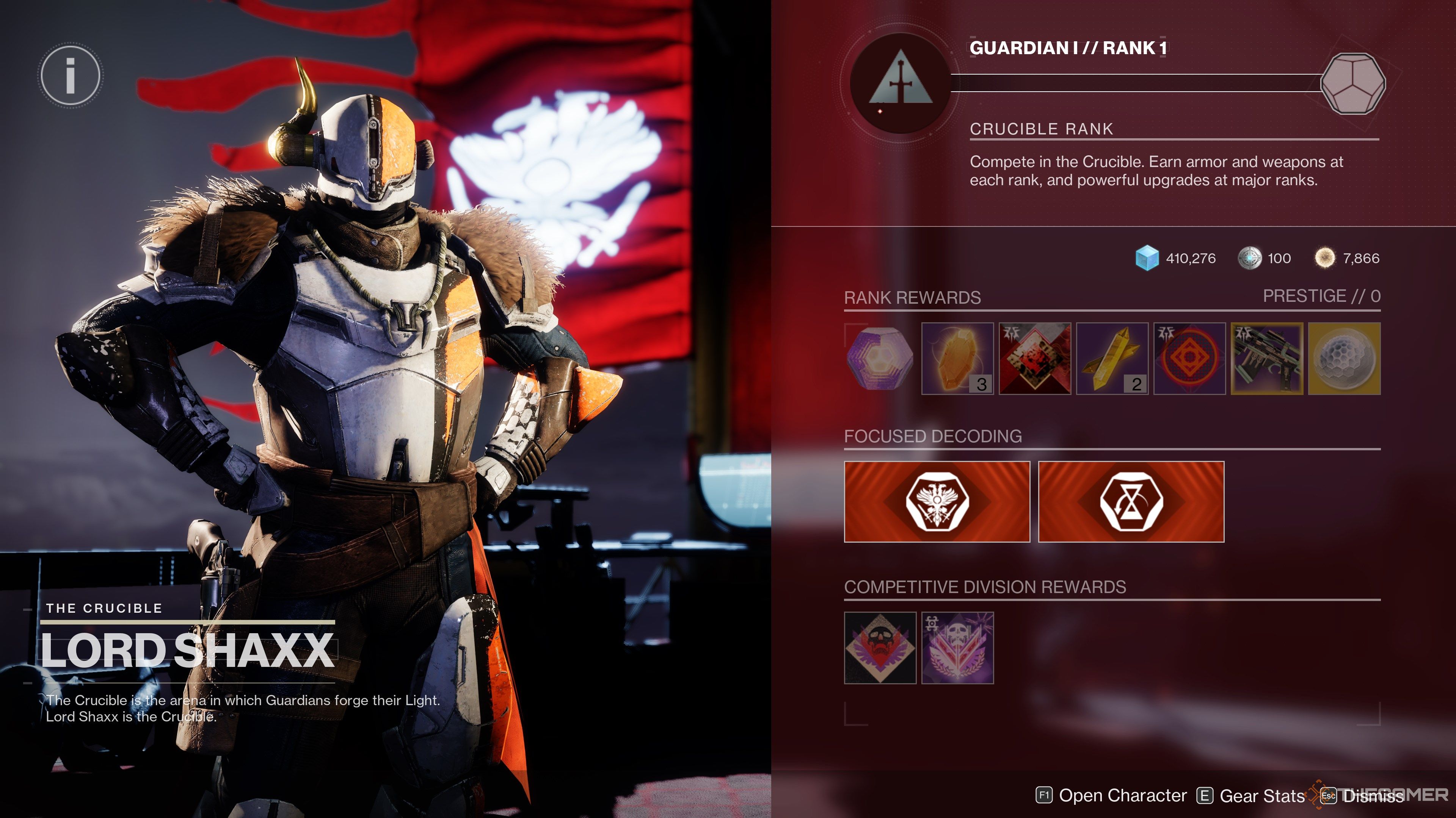 Destiny 2 Shaxx PvP Rewards