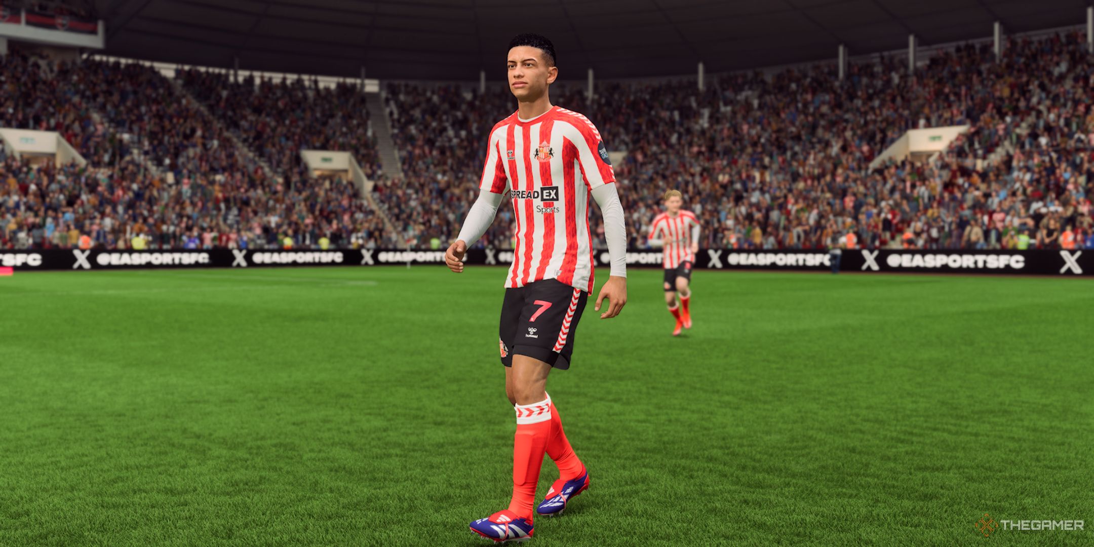 EA Sports FC 25 Jobe Bellingham stood on the pitch.