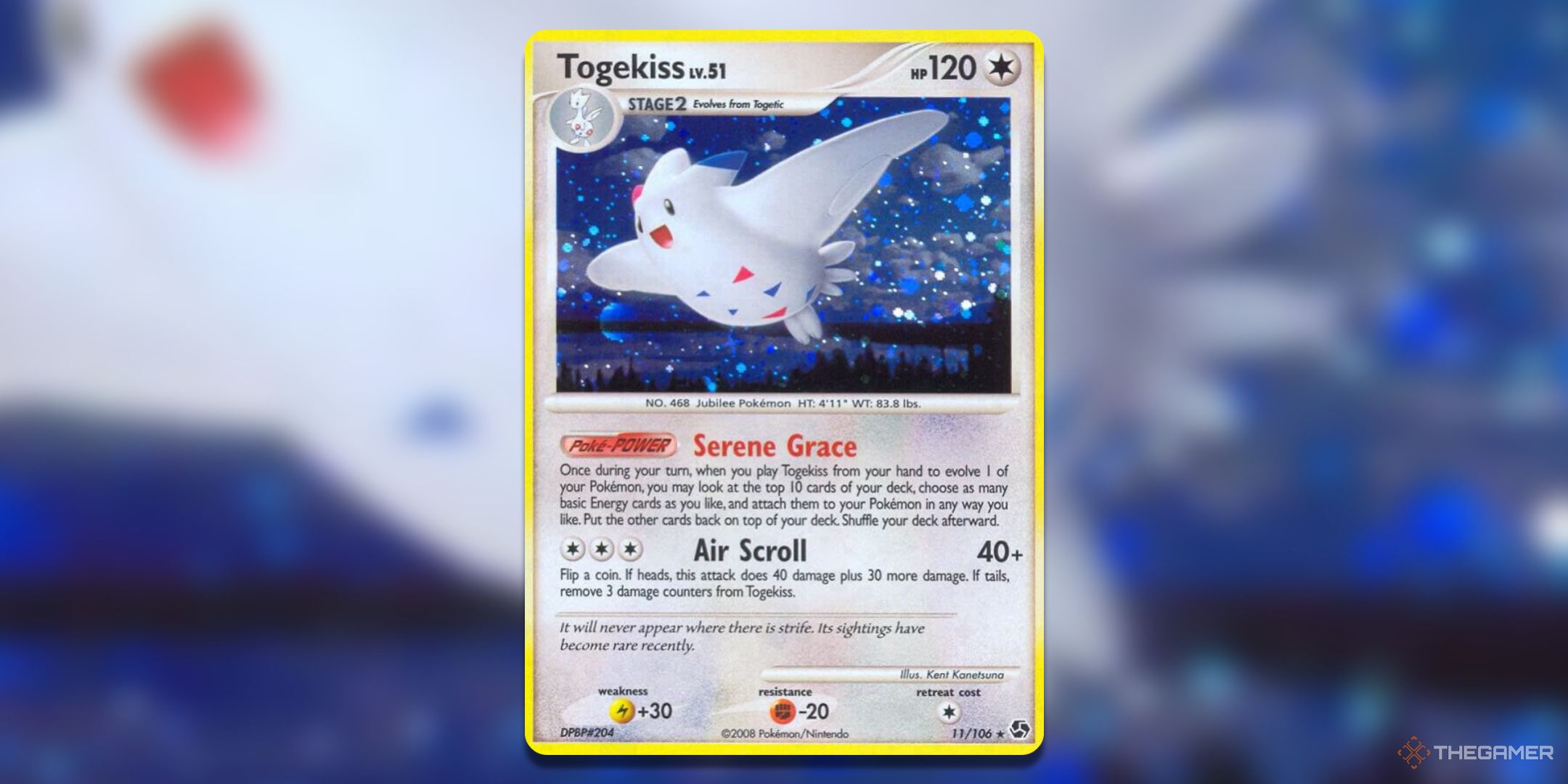 Great Encounters Togekiss Pokemon TCG Card Art.