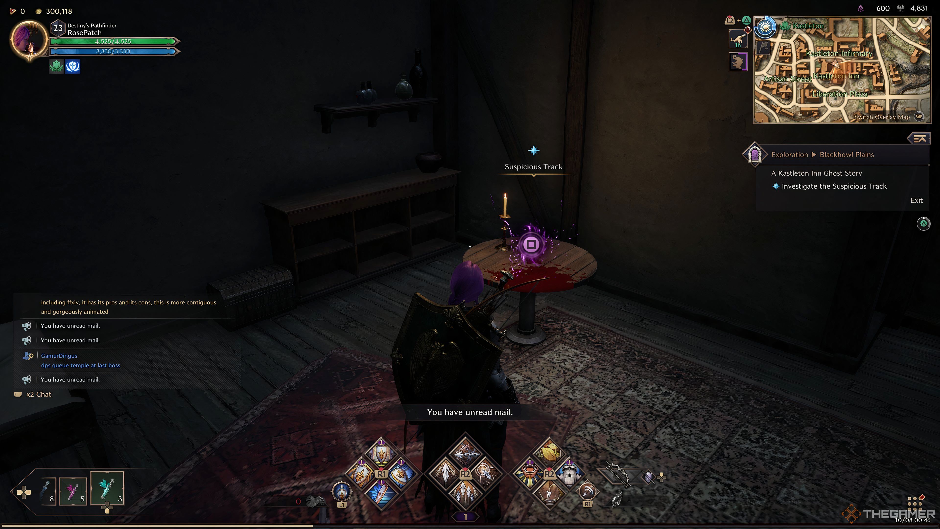 Table In Room With Bloodstain In Throne And Liberty.