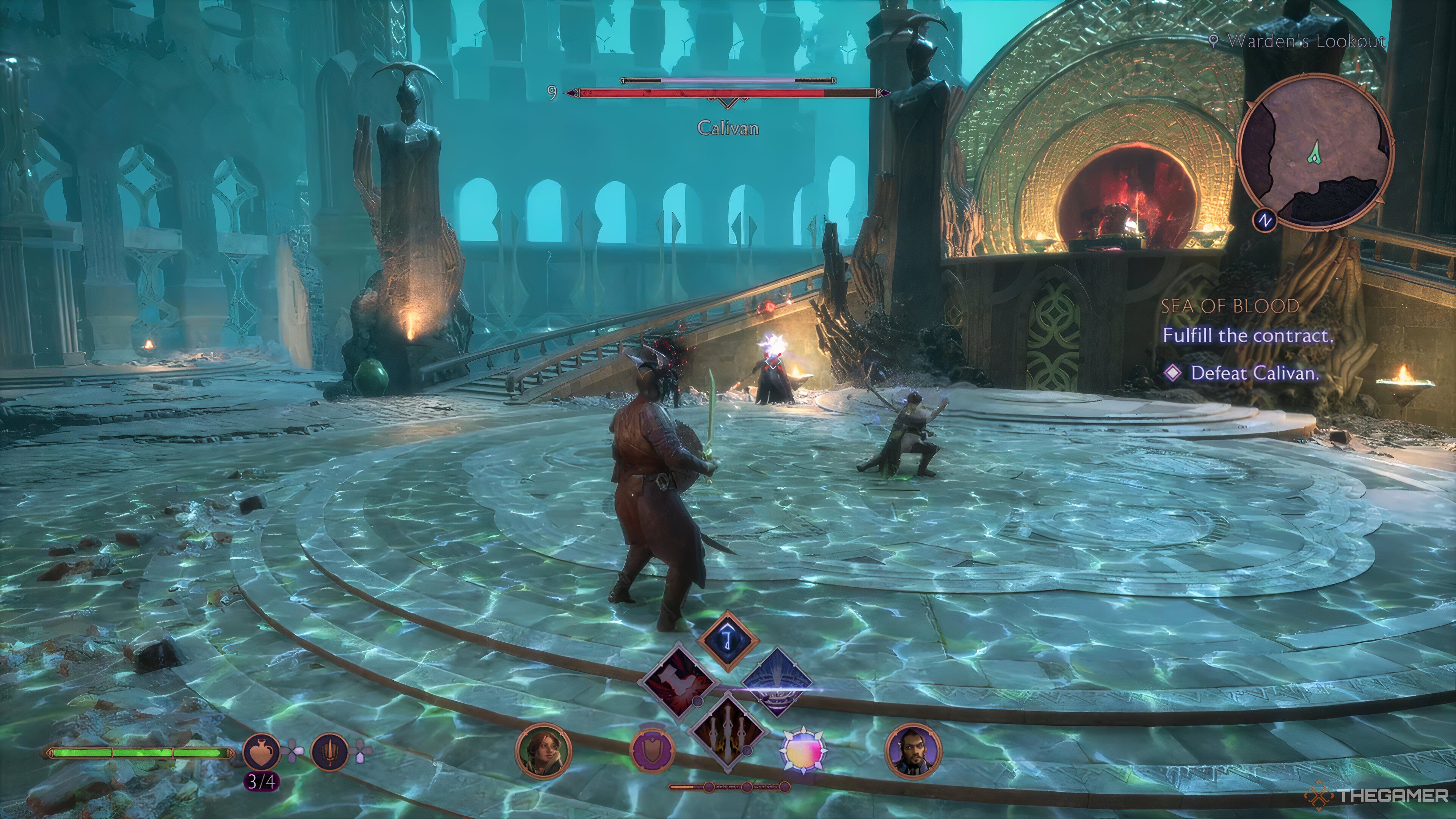 The first phase of the Calivan fight in Dragon Age: The Veilguard.