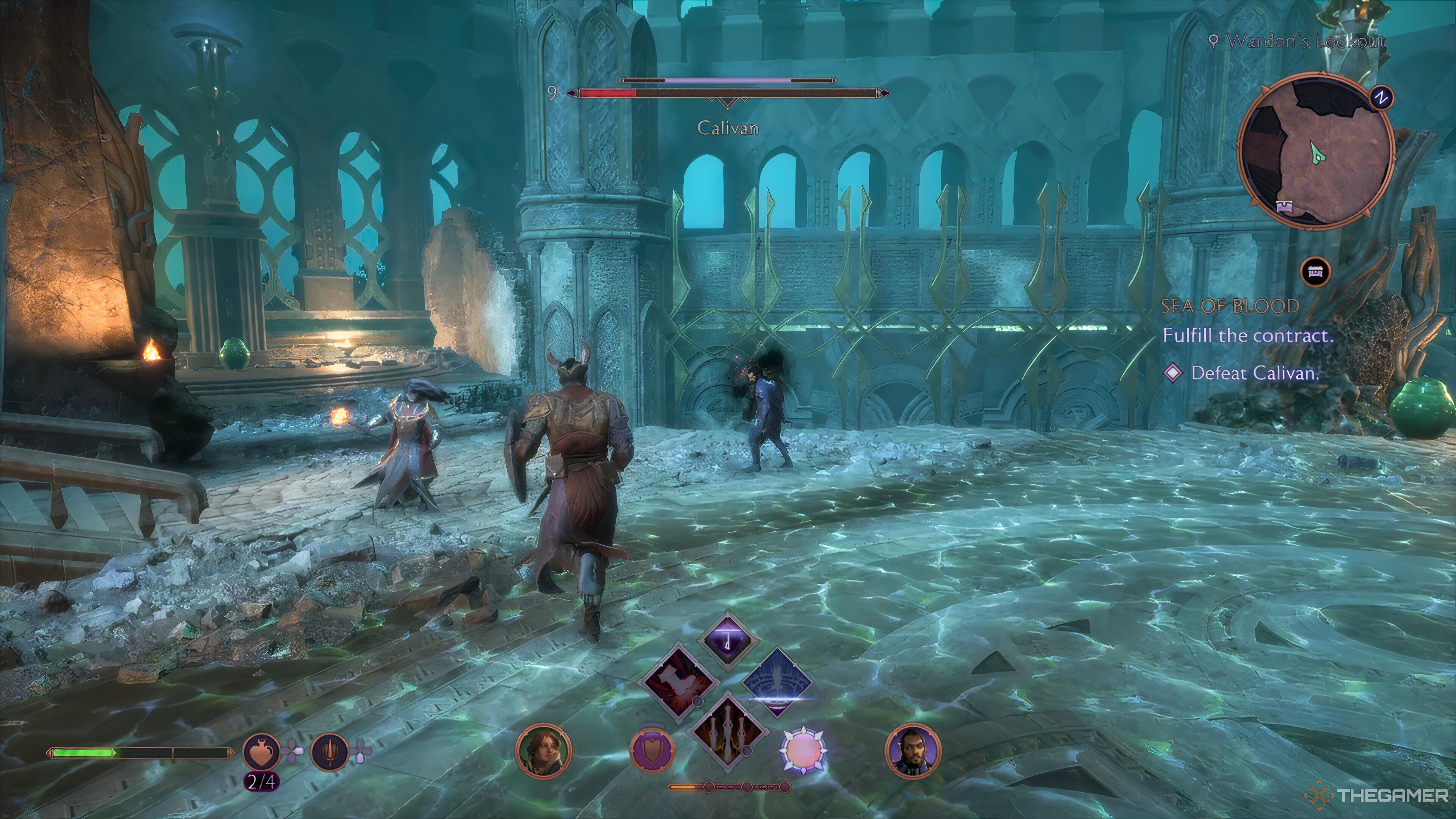 The final stage of Calivan's boss fight in Dragon Age: The Veilguard.
