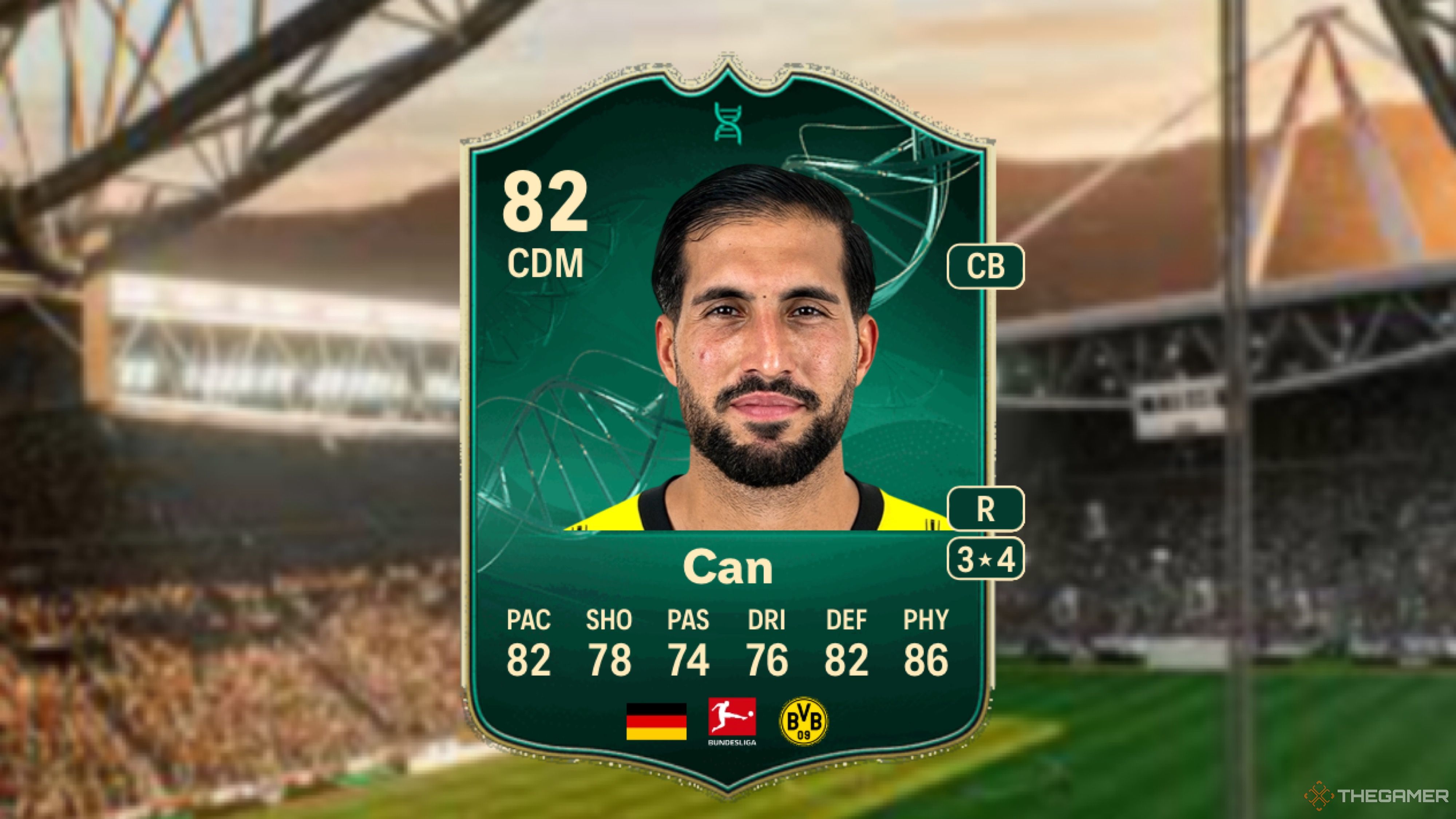 Image showing Can card against a faded stadium background.