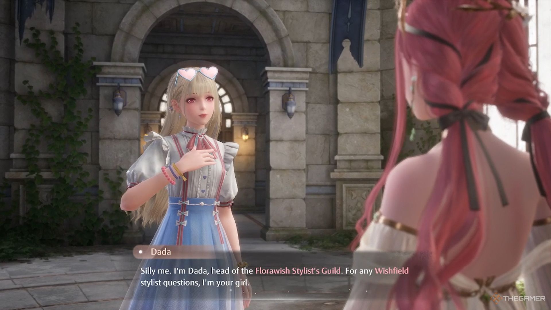 Dada introducing herself to Nikki in the ancient ruins.