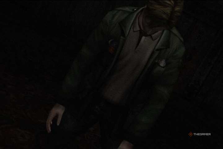 James Sunderland on his last legs in the original Silent Hill 2.