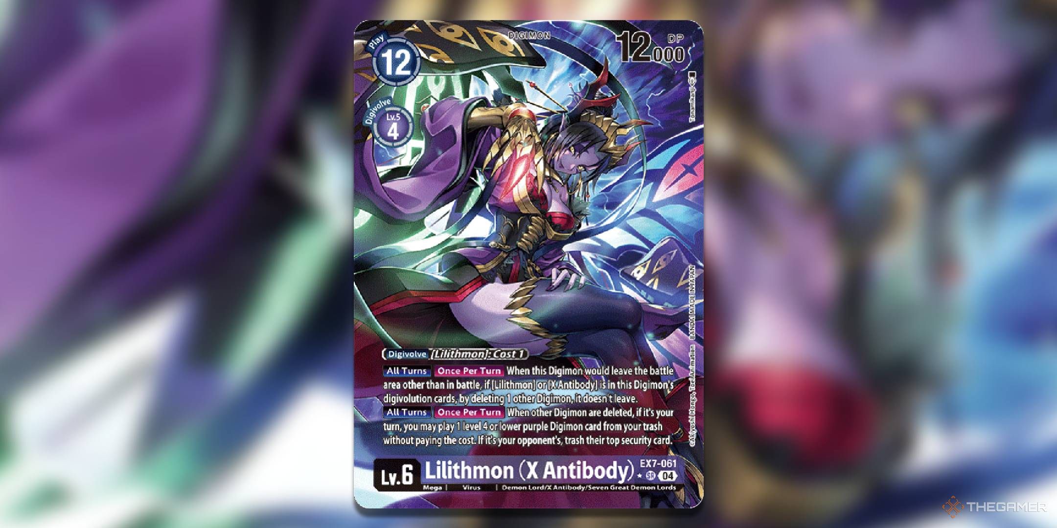Lilithmon (X Antibody) Alternate Art from EX7 Digimon Liberator.