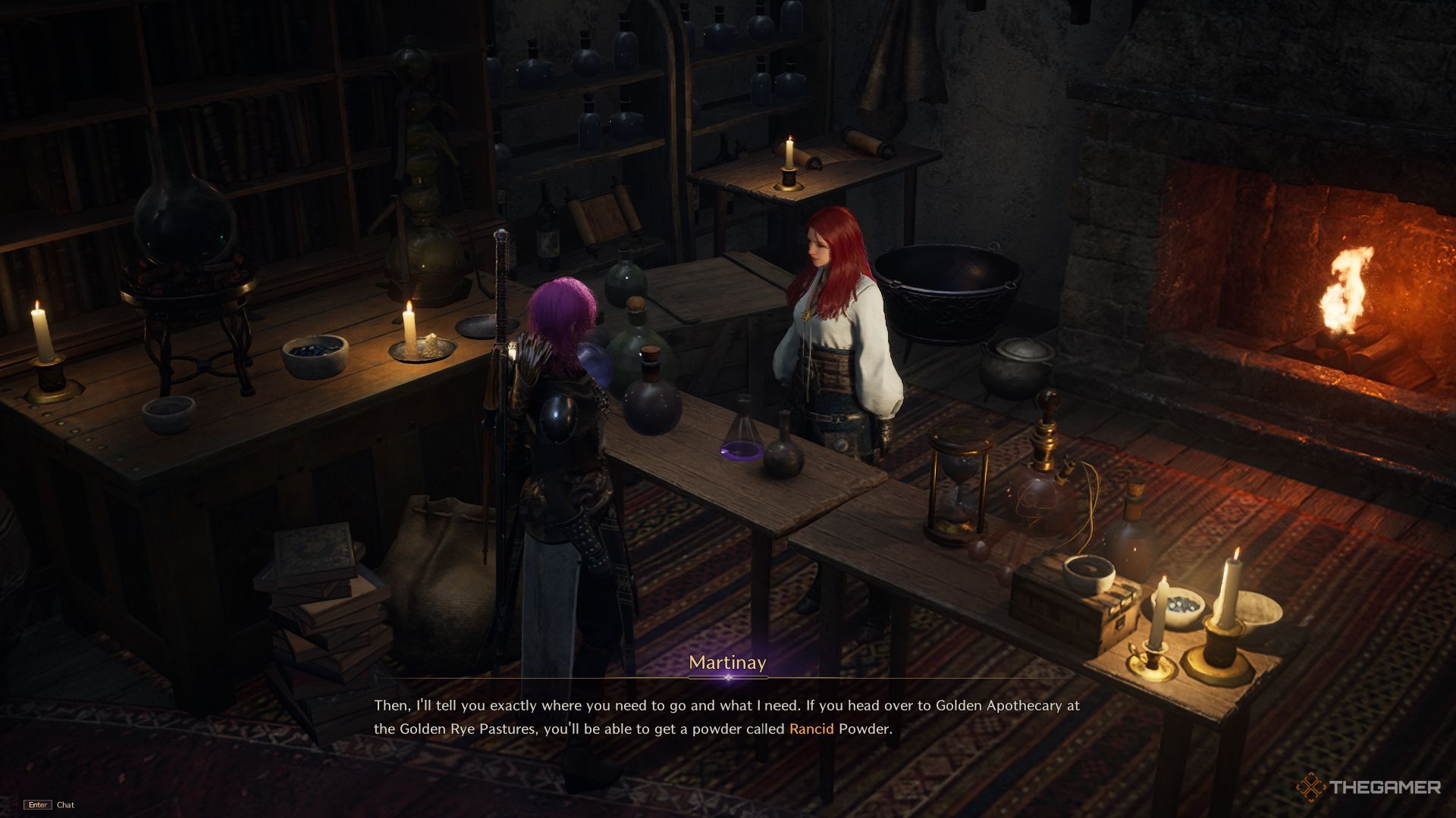 Martinay is asking for some Rancid Powder.
