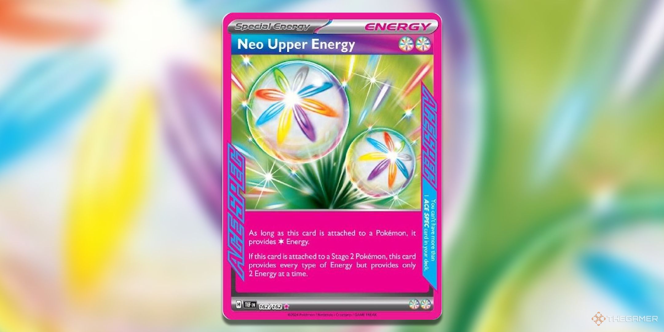 Neo Upper Energy Pokemon TCG Card Art.