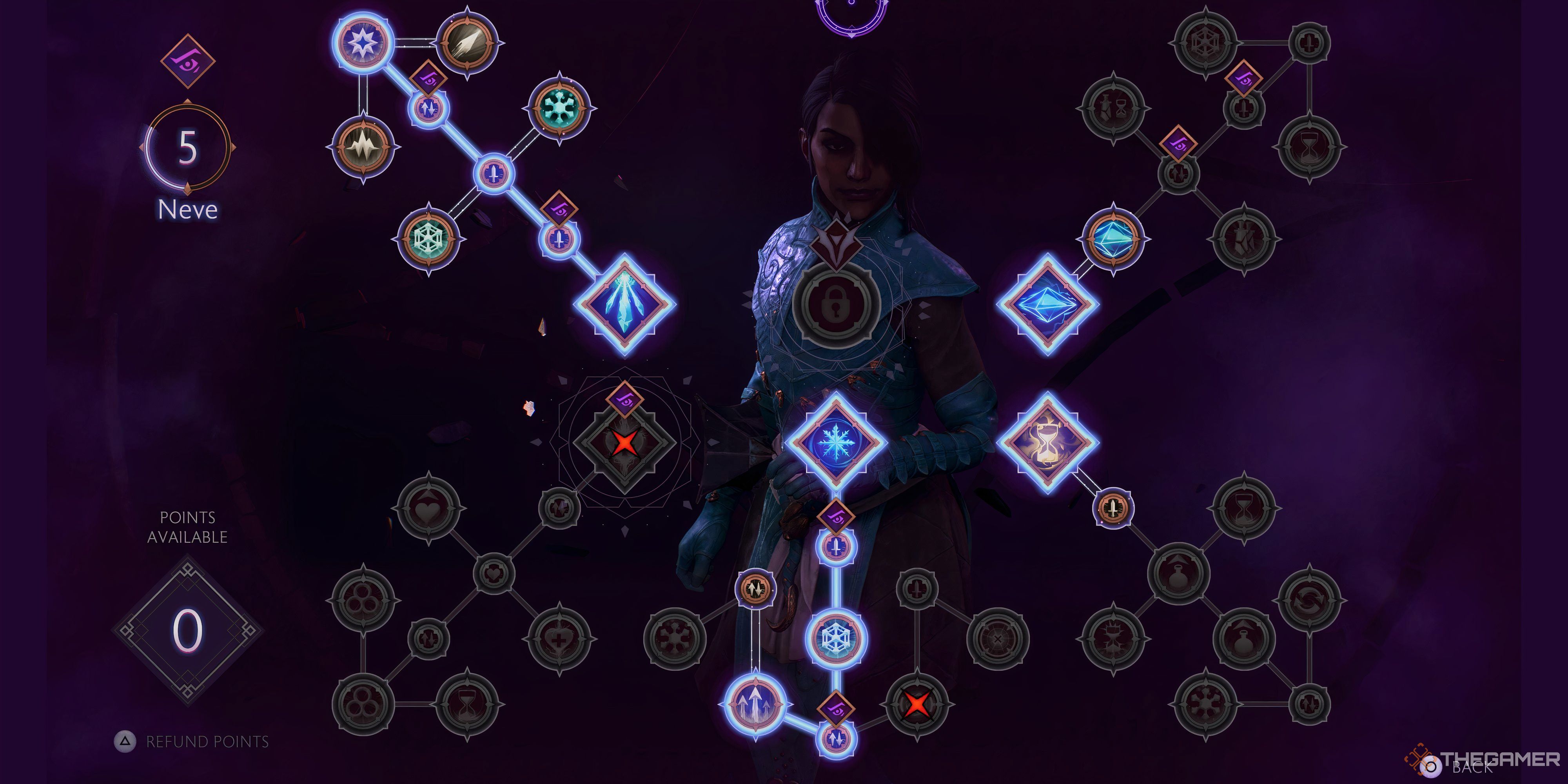 Neve's Hardened skill tree in Dragon Age: The Veilguard.