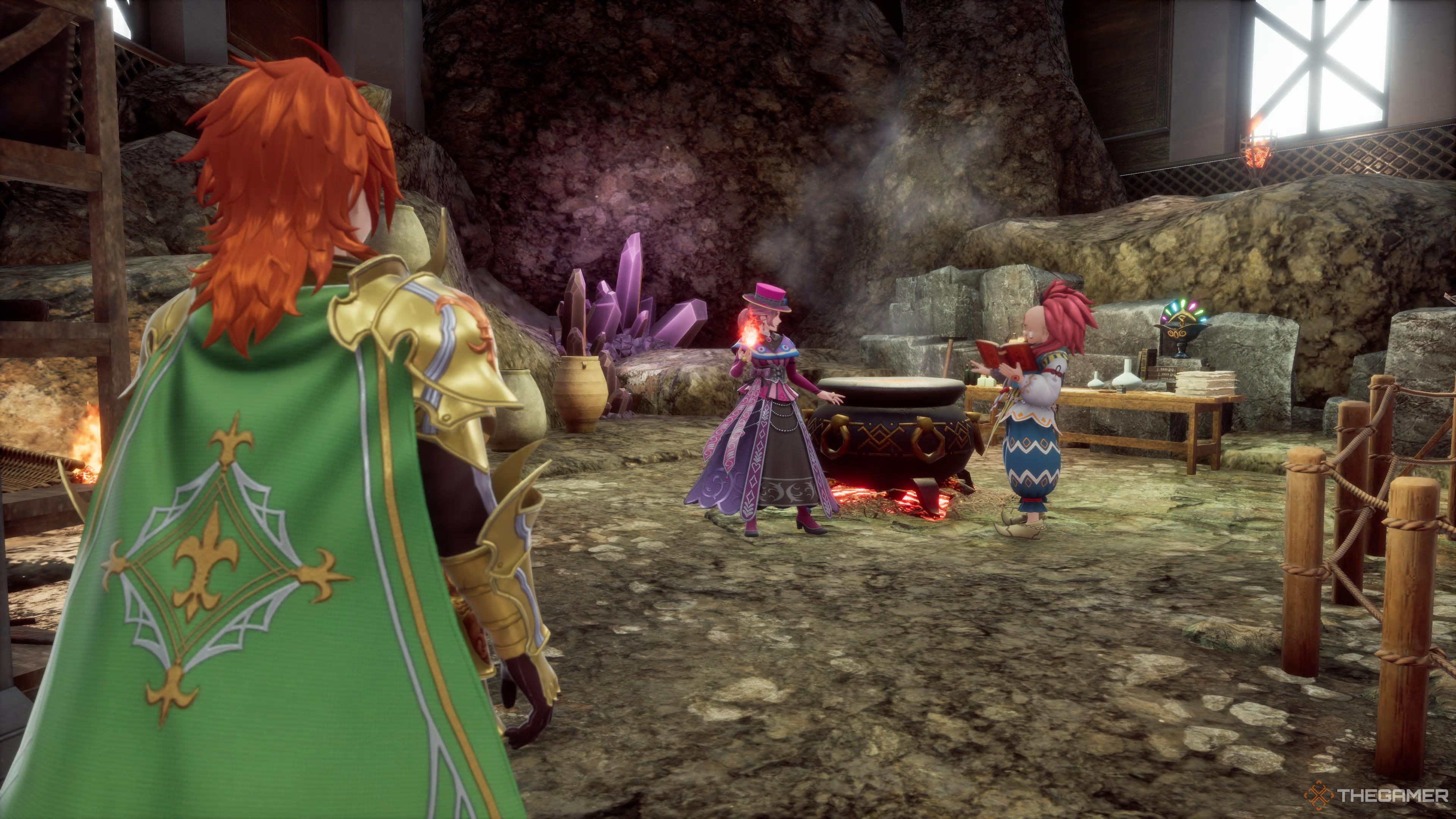 gerard meets the freelance mages at the incantations lab in romancing saga 2: revenge of the seven.