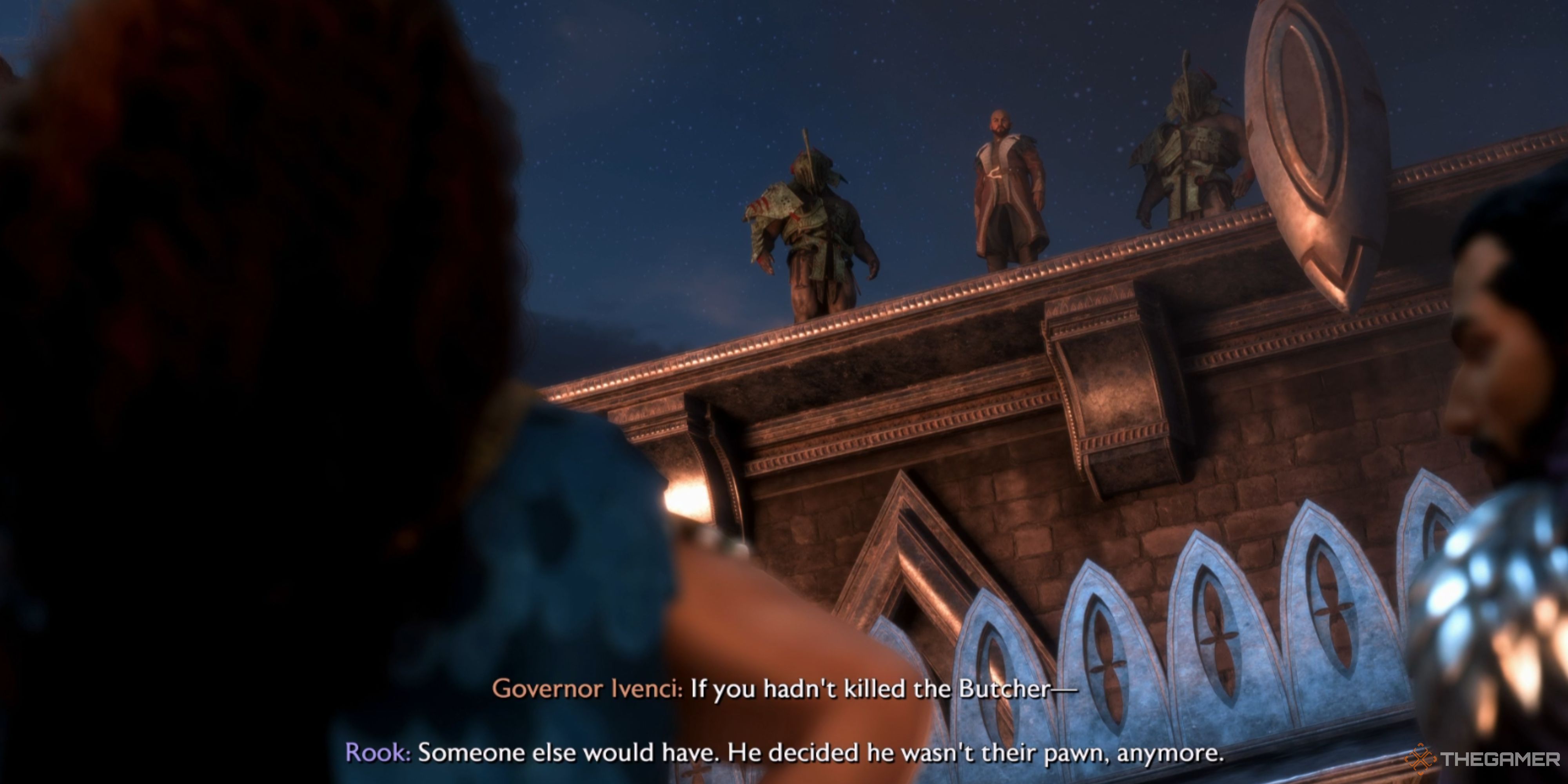 Rook arguing with Ivenci in Dragon Age The Veilguard