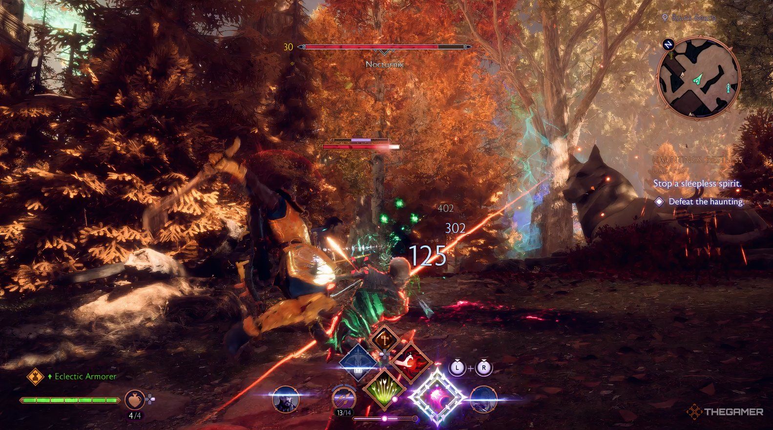 Attacking Undead Warrior conjured by Nocturnix in Dragon Age The Veilguard
