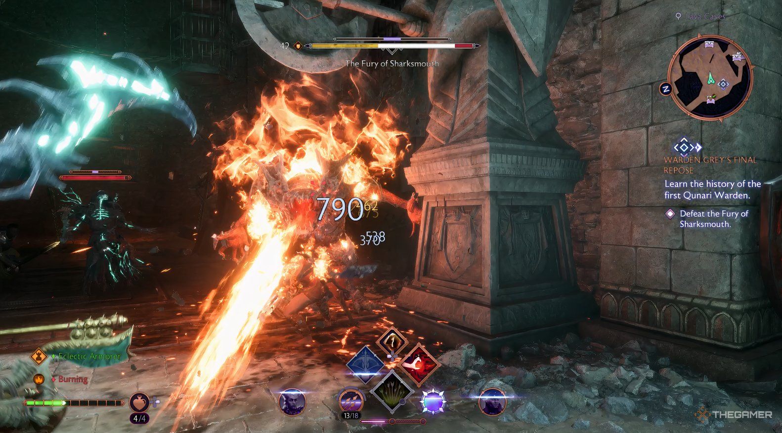 Attacking a Superior Rage Demon in Dragon Age: The Veilguard