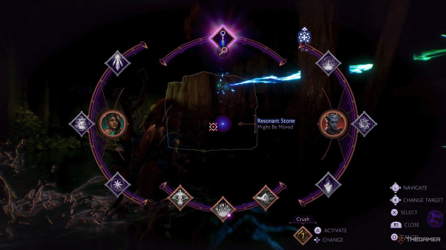 Aiming at a stone in the catacombs in Dragon Age The Veilguard