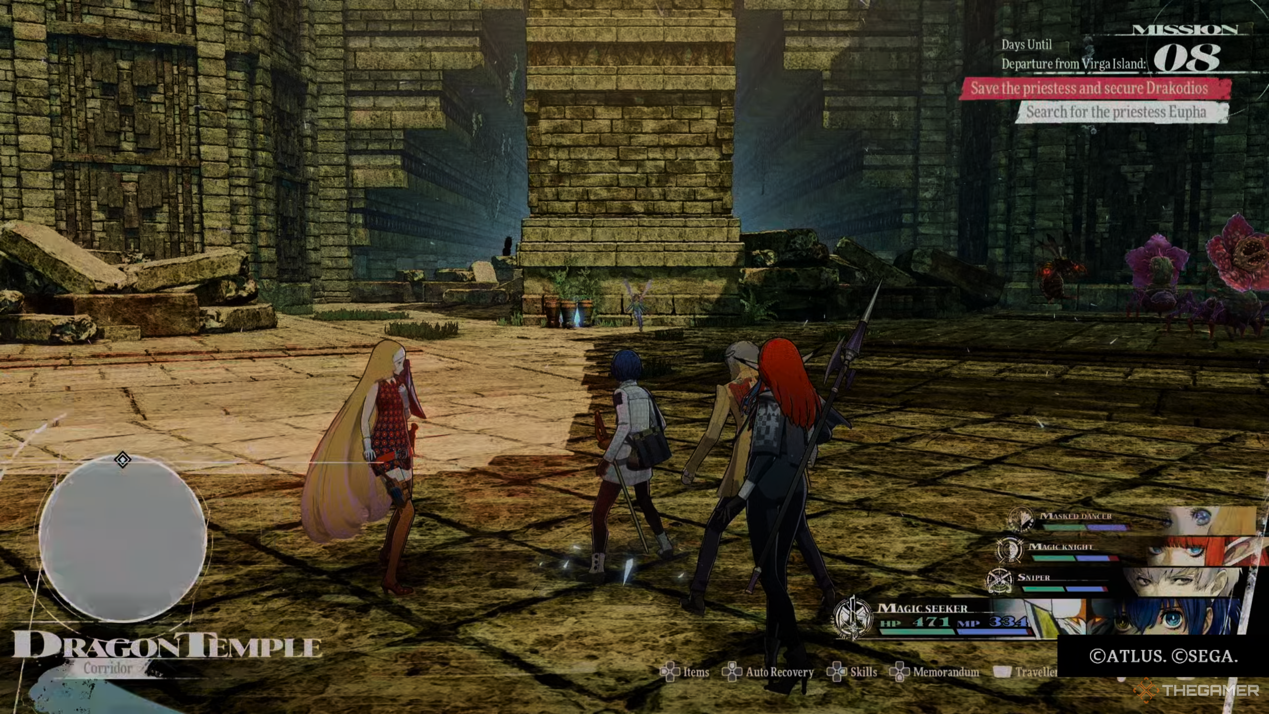 The Dragon Temple Corridor in Metaphor: ReFantazio.
