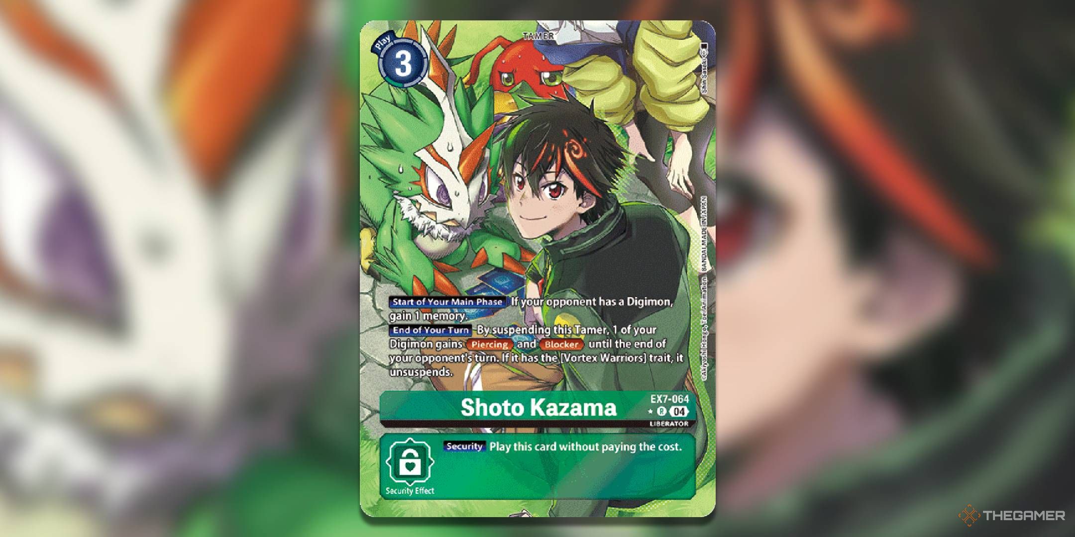 Shoto Kazama Alternate Art from EX7 Digimon Liberator.