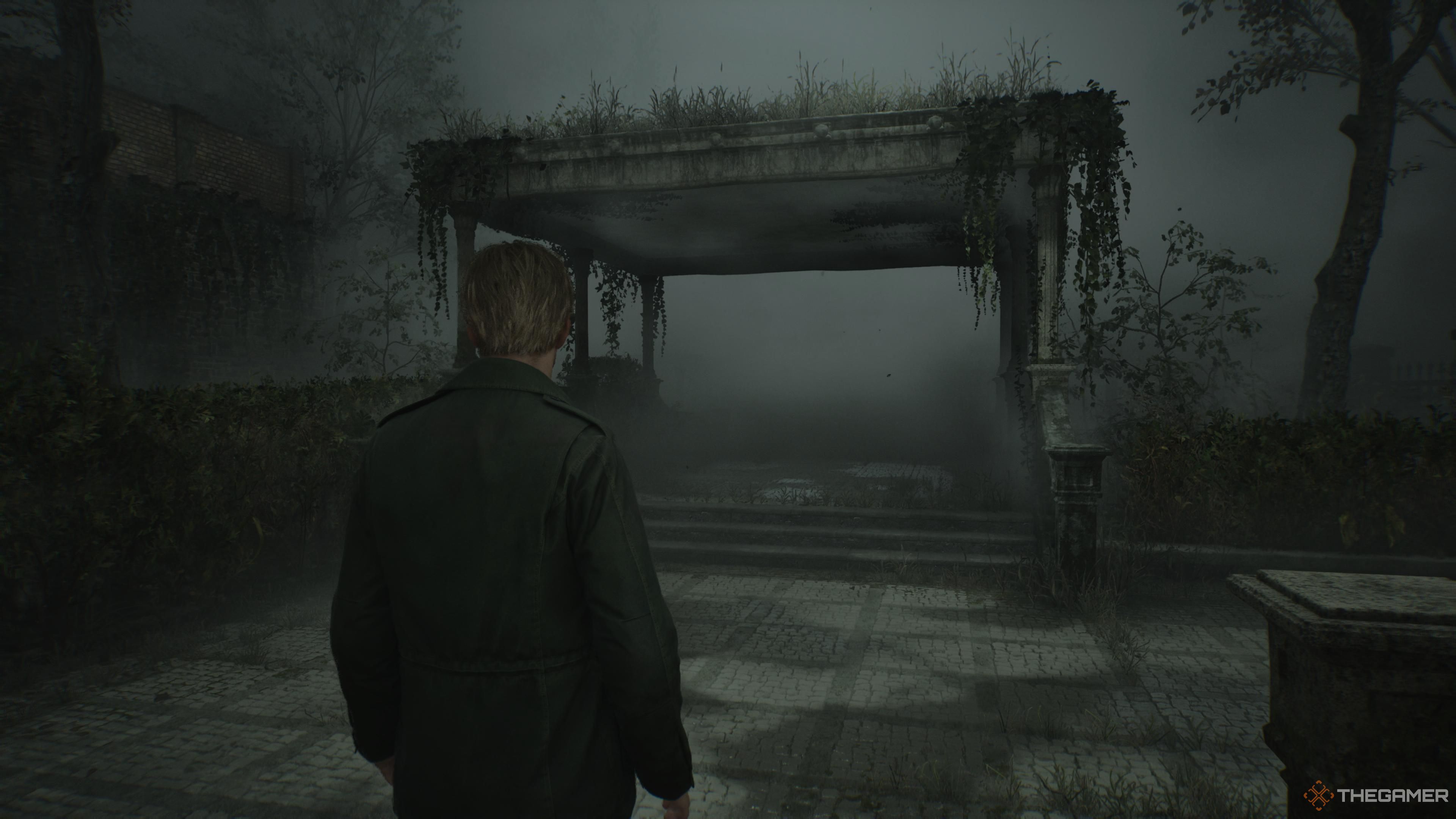 the entrance to rosewater park in silent hill 2 remake.