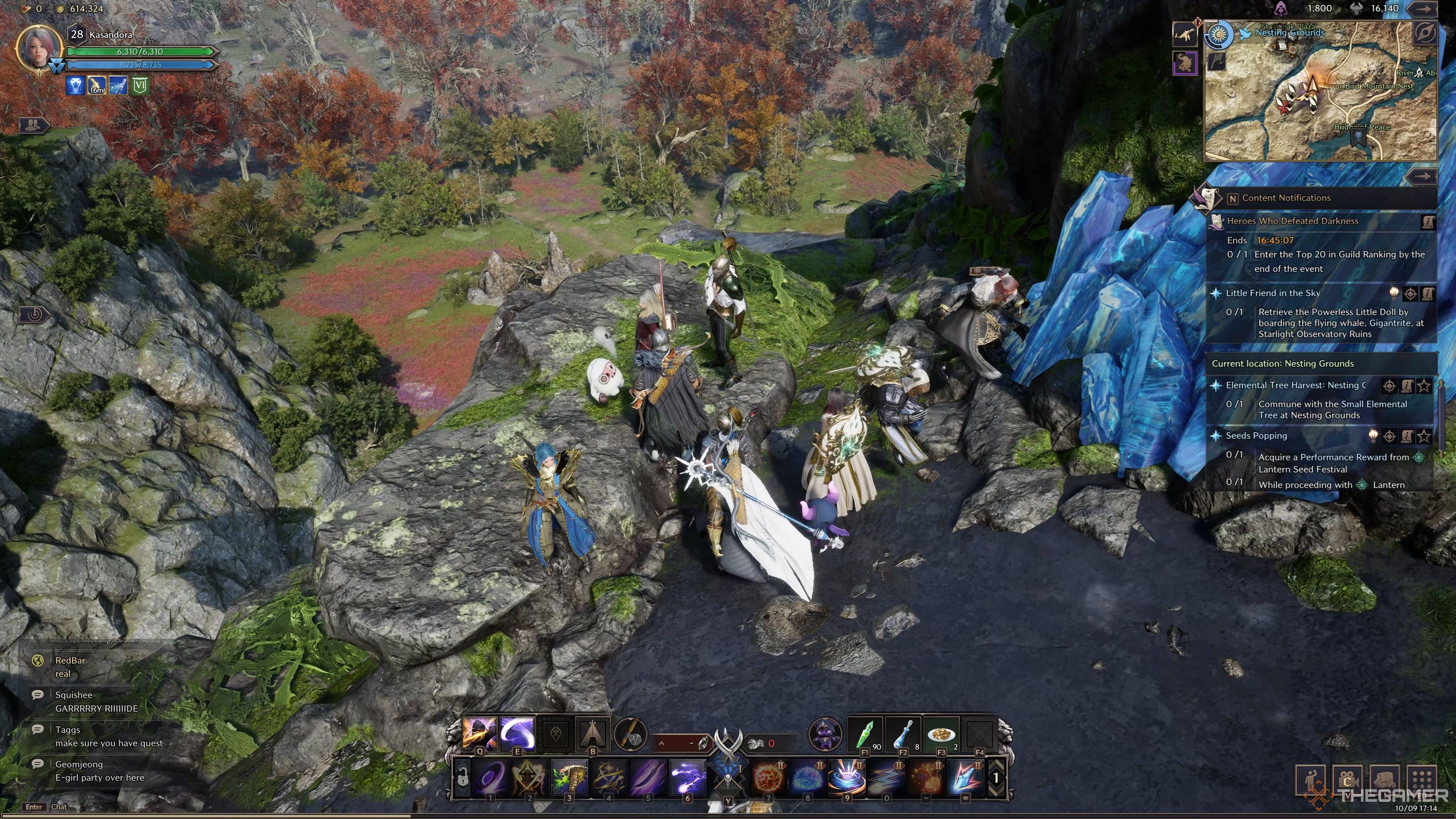 Picking up the Snow White Cutie Yeddy Amitoi on the Gigantrite in Throne and Liberty.