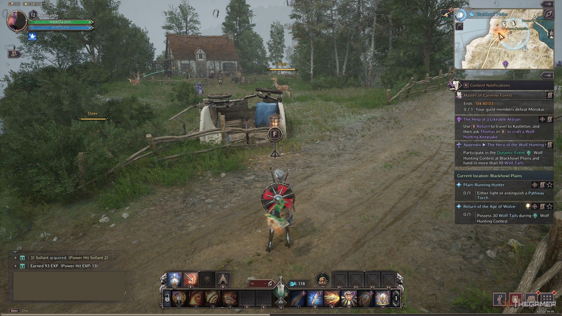 a pathway torch near the abandoned house on blackhowl plains in throne and liberty.