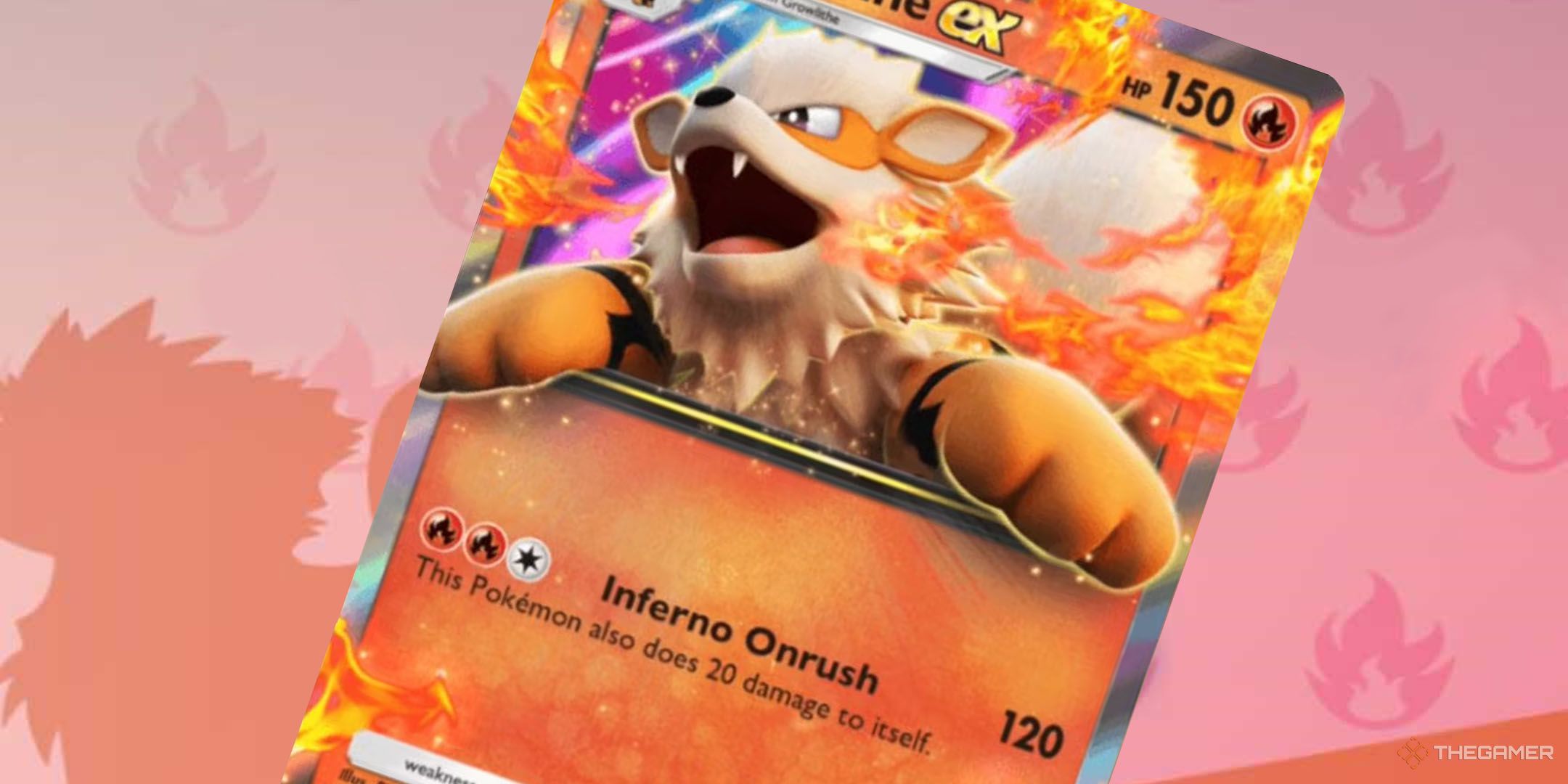 Arcanaine ex card from Pokemon TCG Pocket.