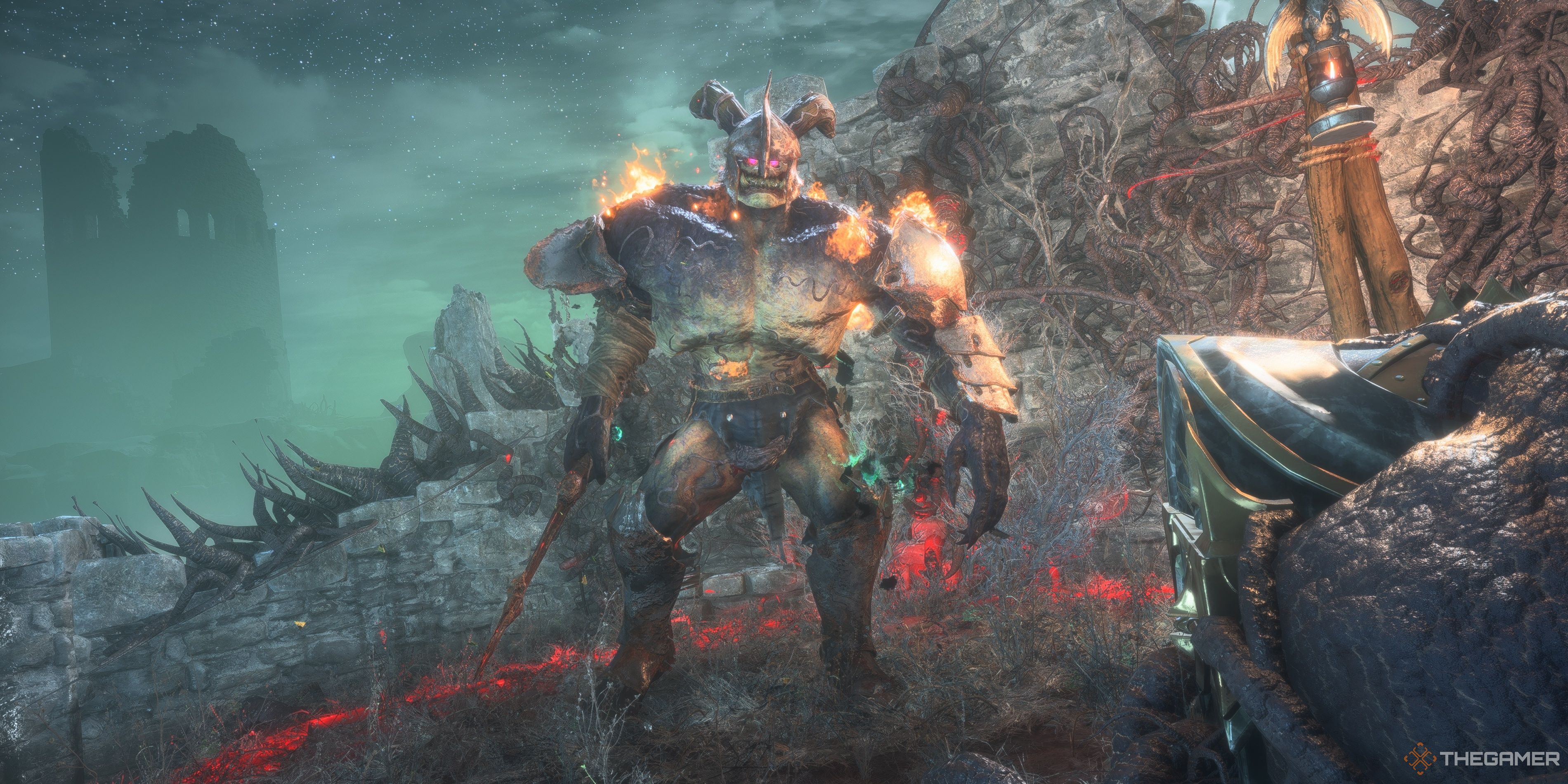 Amarell the Unwoven is summoned during the Gate Of Pale Reflections in Dragon Age: The Veilguard.