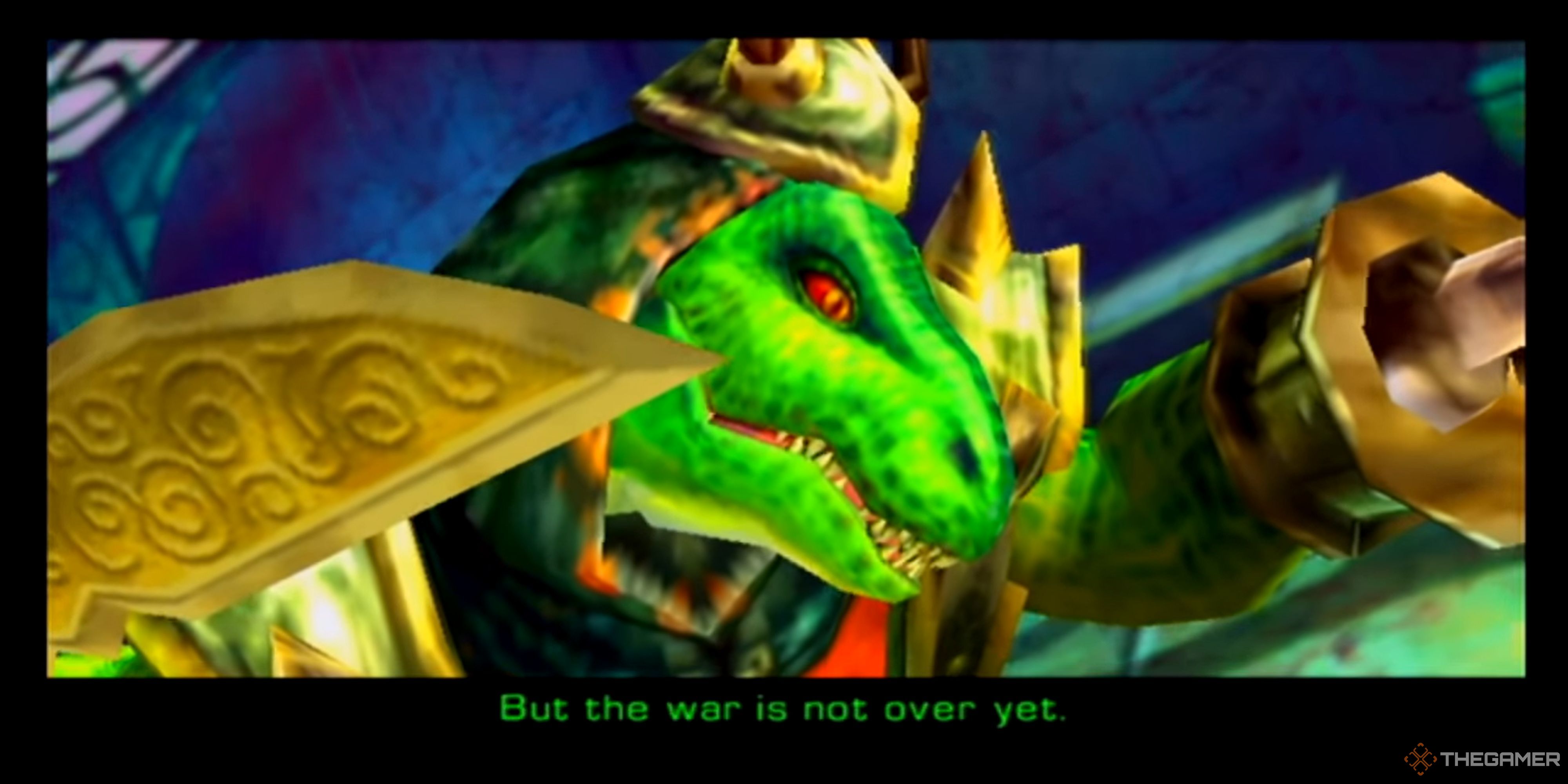 General Scales says that the war is not over yet in Star Fox Adventures.