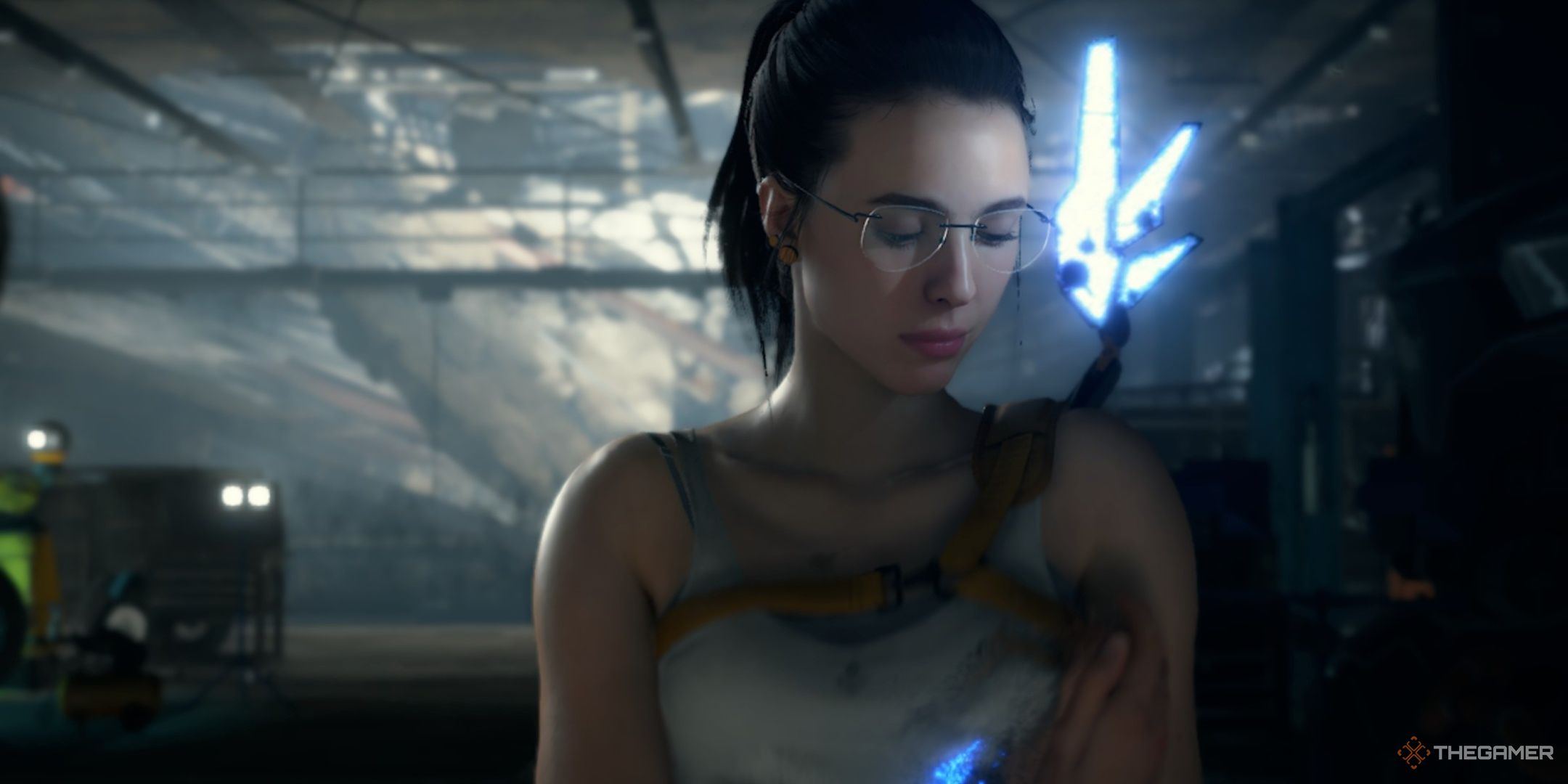 Mama holding a BT baby in Death Stranding.